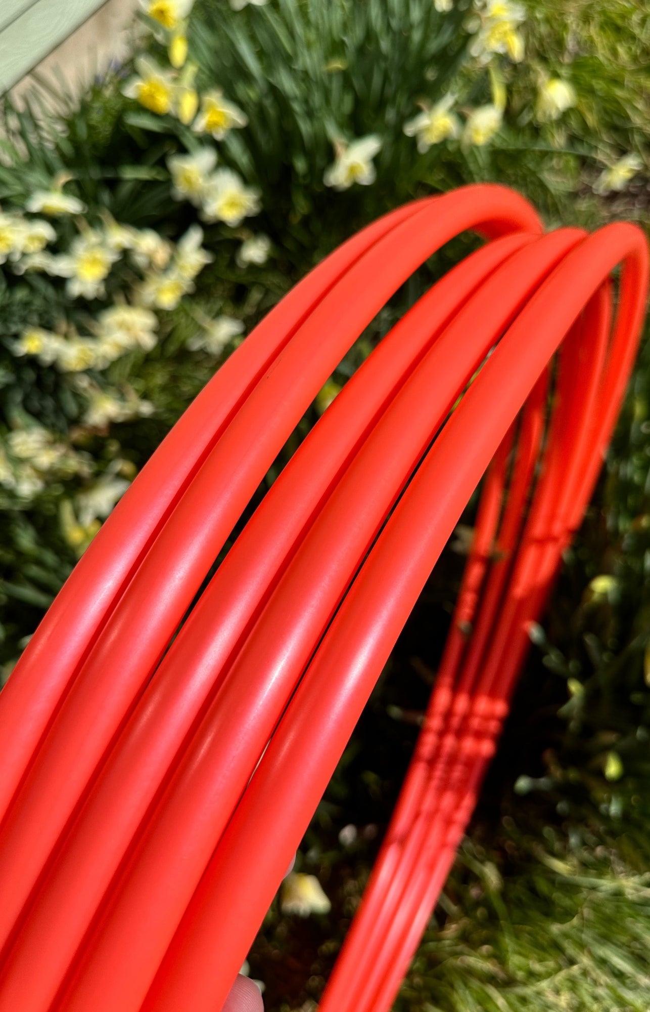5/8 UV Coral Fire / Pele's Fire Colored Polypro Hoops