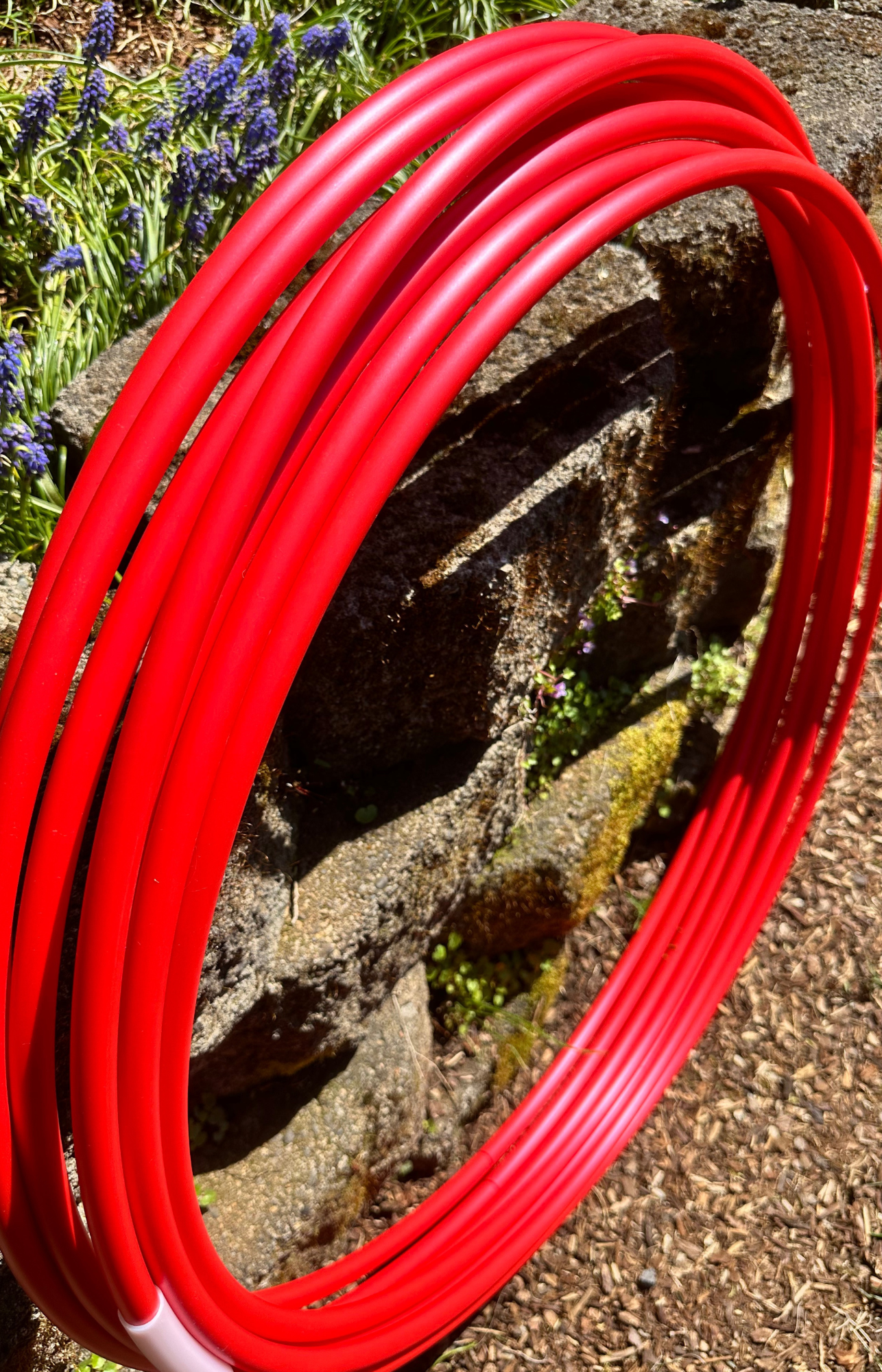 5/8 Ferrari Red Metallic Colored Polypro Hoops