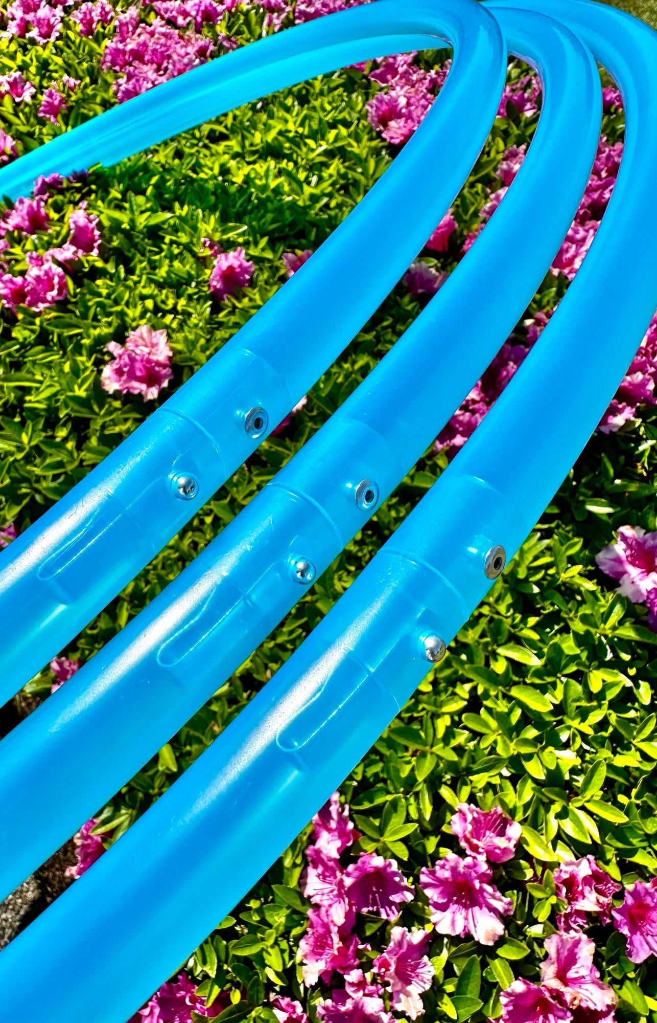 3/4 UV Aquamarine Colored Polypro Hoops