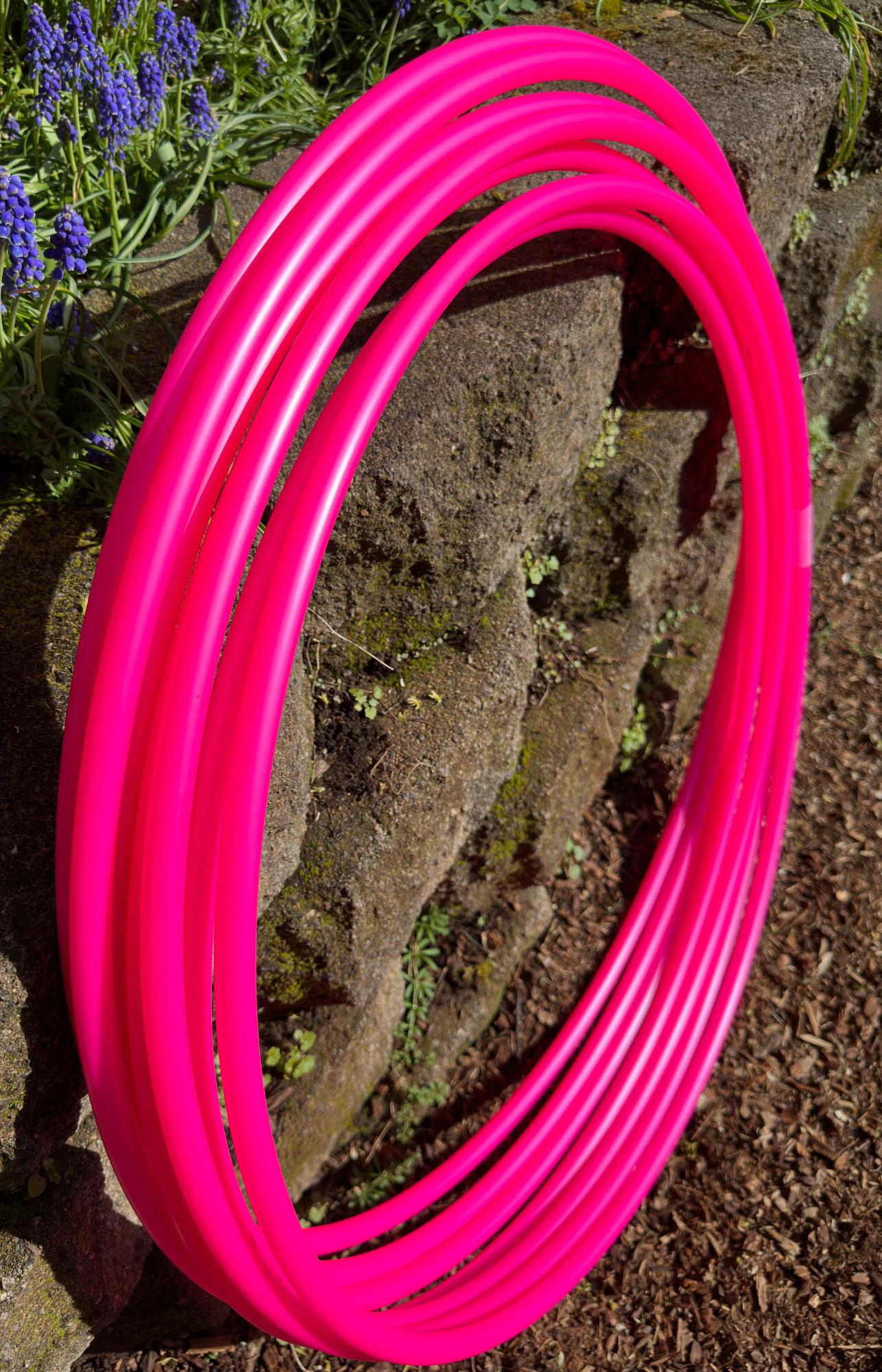 5/8 Valentina Pink Metallic Colored Polypro Hoops