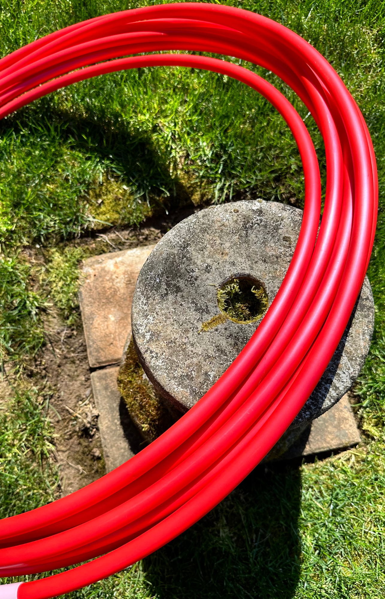 5/8 Ferrari Red Metallic Colored Polypro Hoops