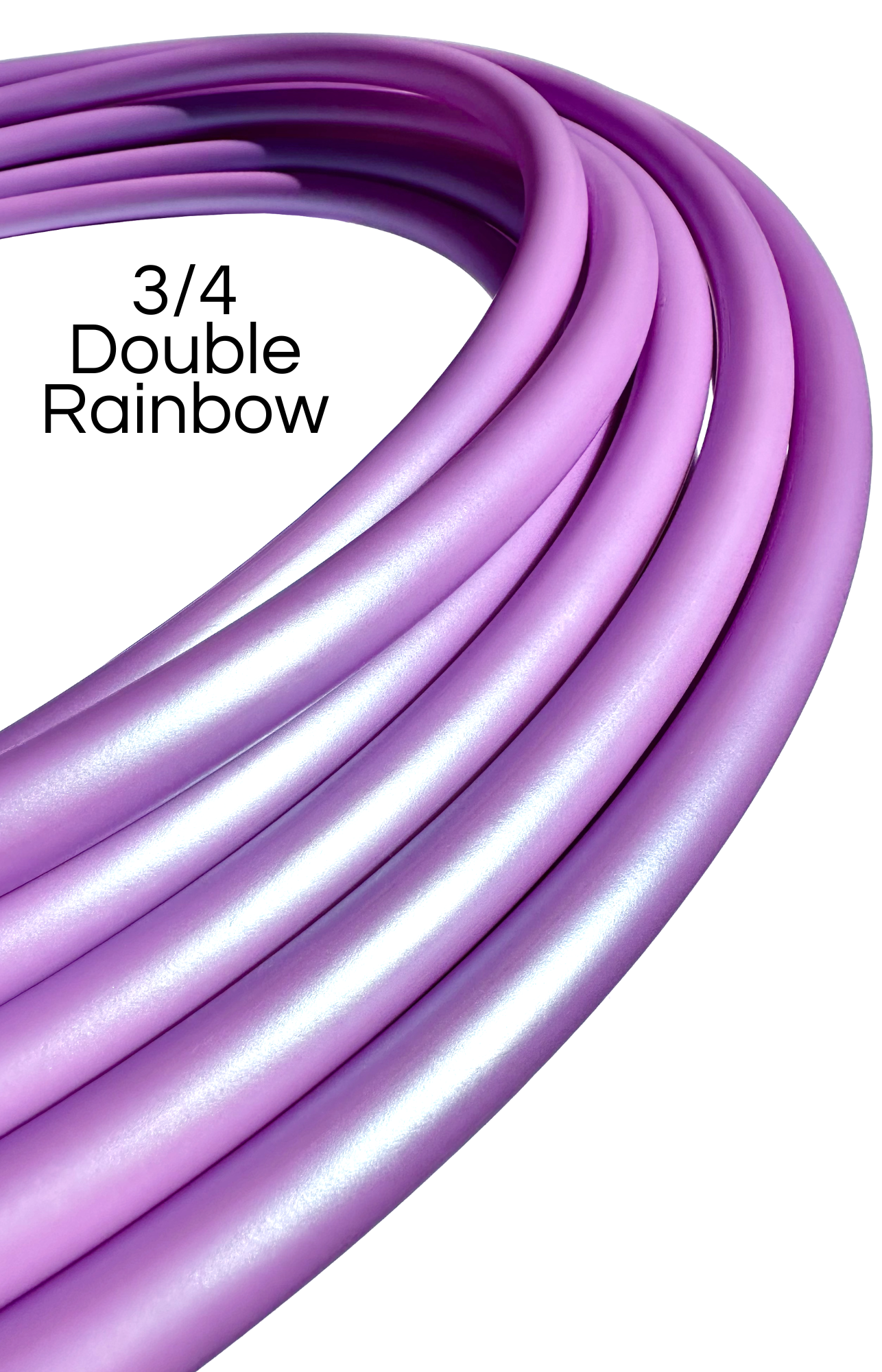 3/4 Double Rainbow Color-Shift HDPE Hoops