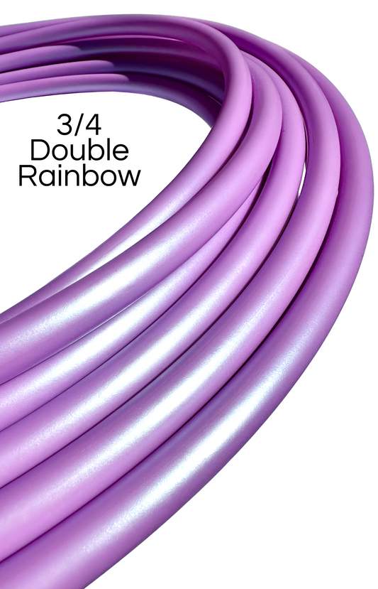 3/4 Double Rainbow Color-Shift HDPE Hoops