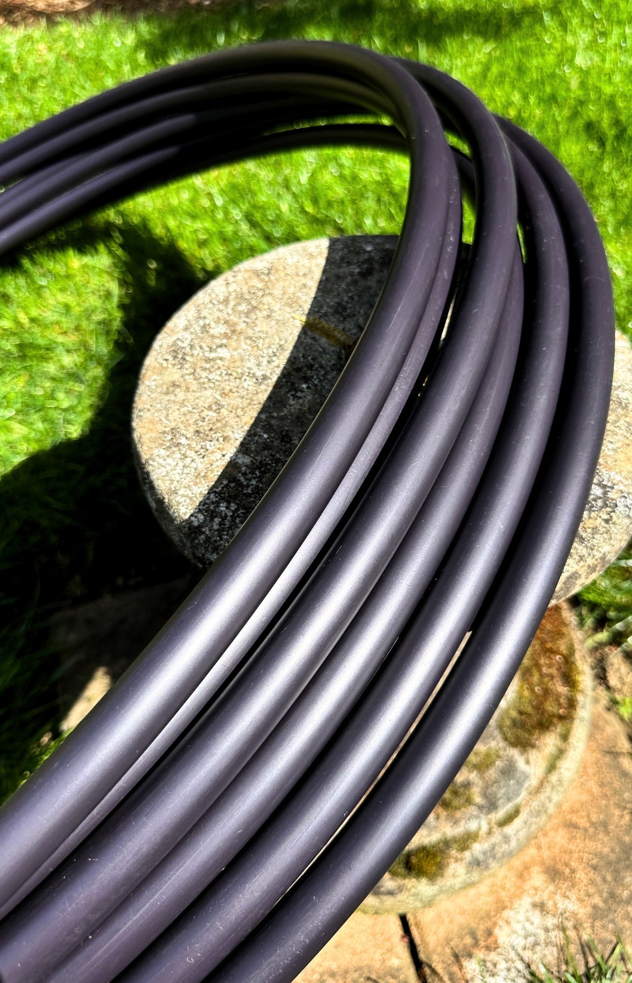 5/8 Jet Black HDPE Hoops