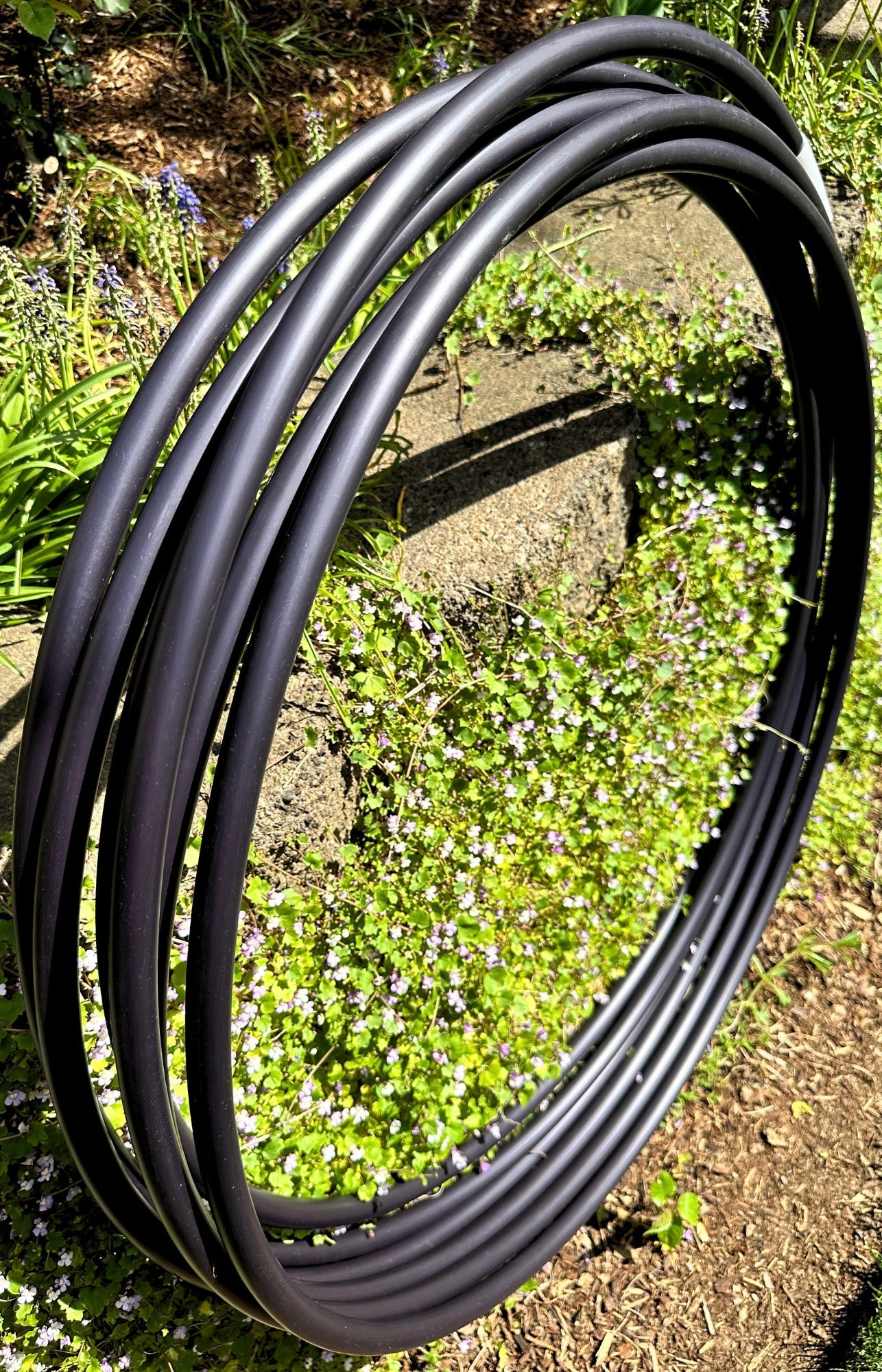 5/8 Jet Black HDPE Hoops