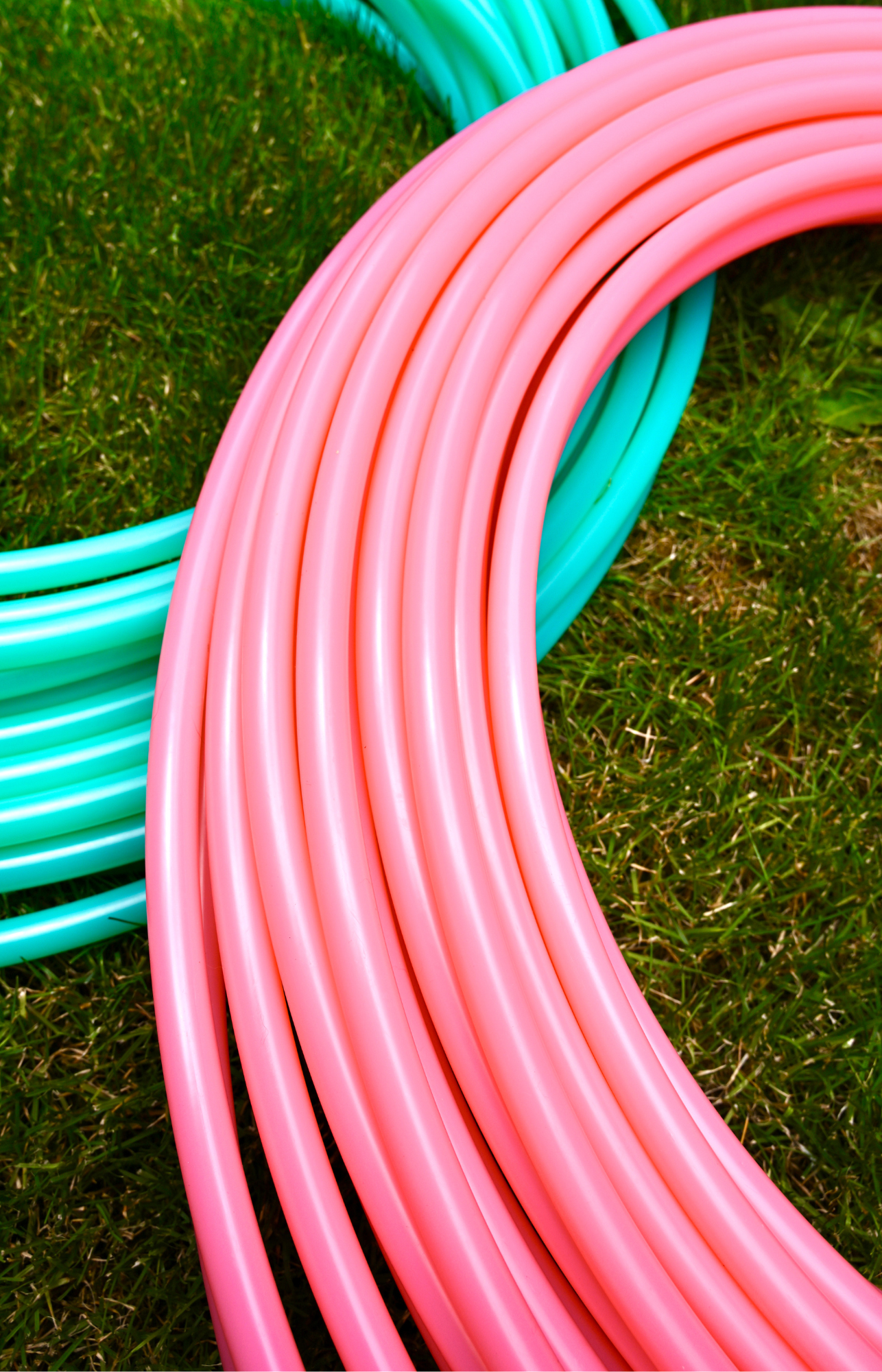 5/8 UV Morganite Colored Polypro Hoops