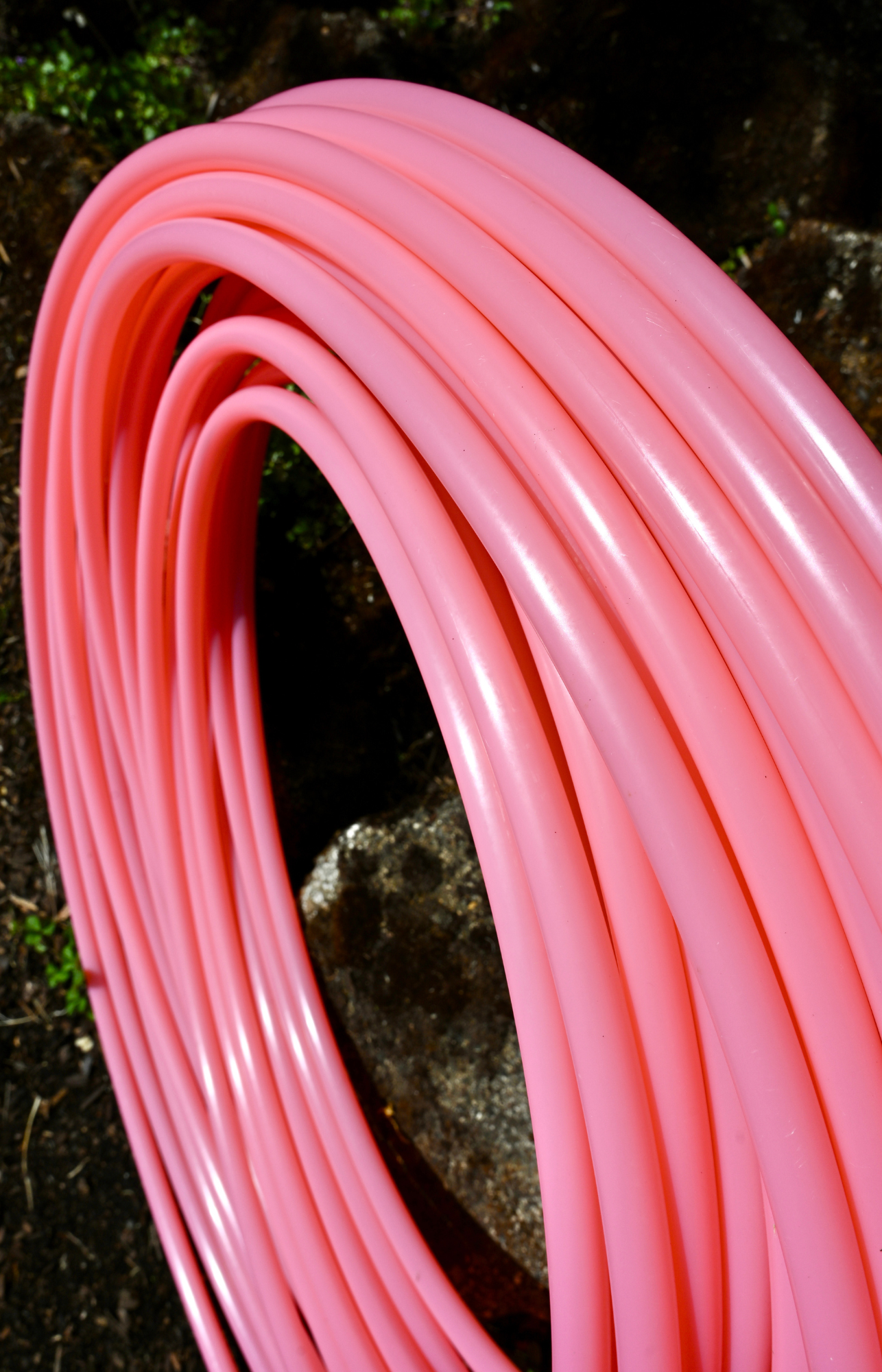 5/8 UV Morganite Colored Polypro Hoops