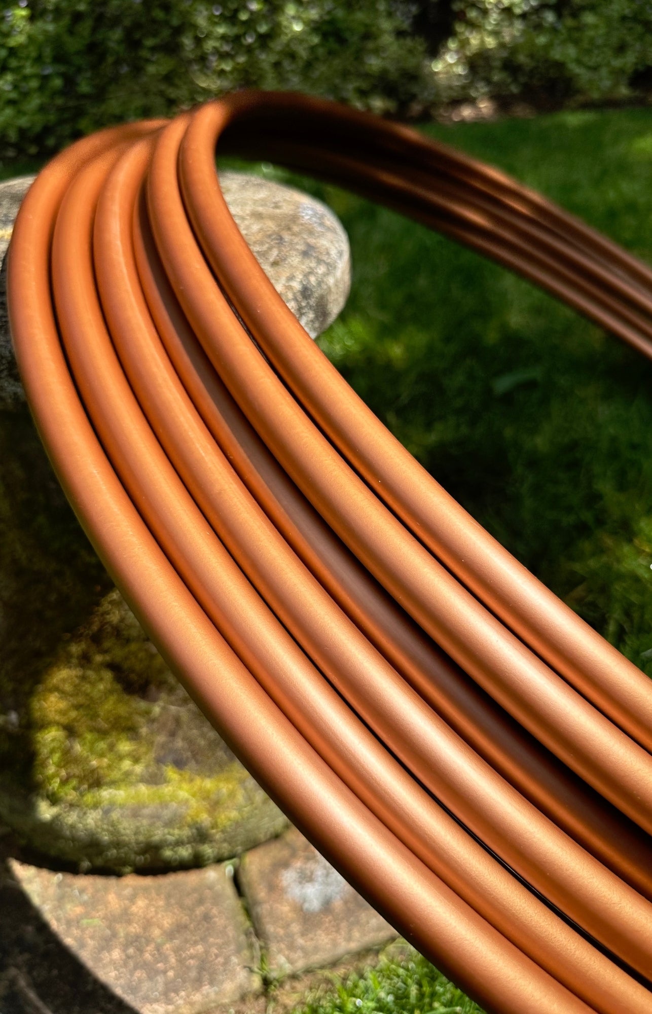 3/4 Copper Metallic Colored Polypro Hoops