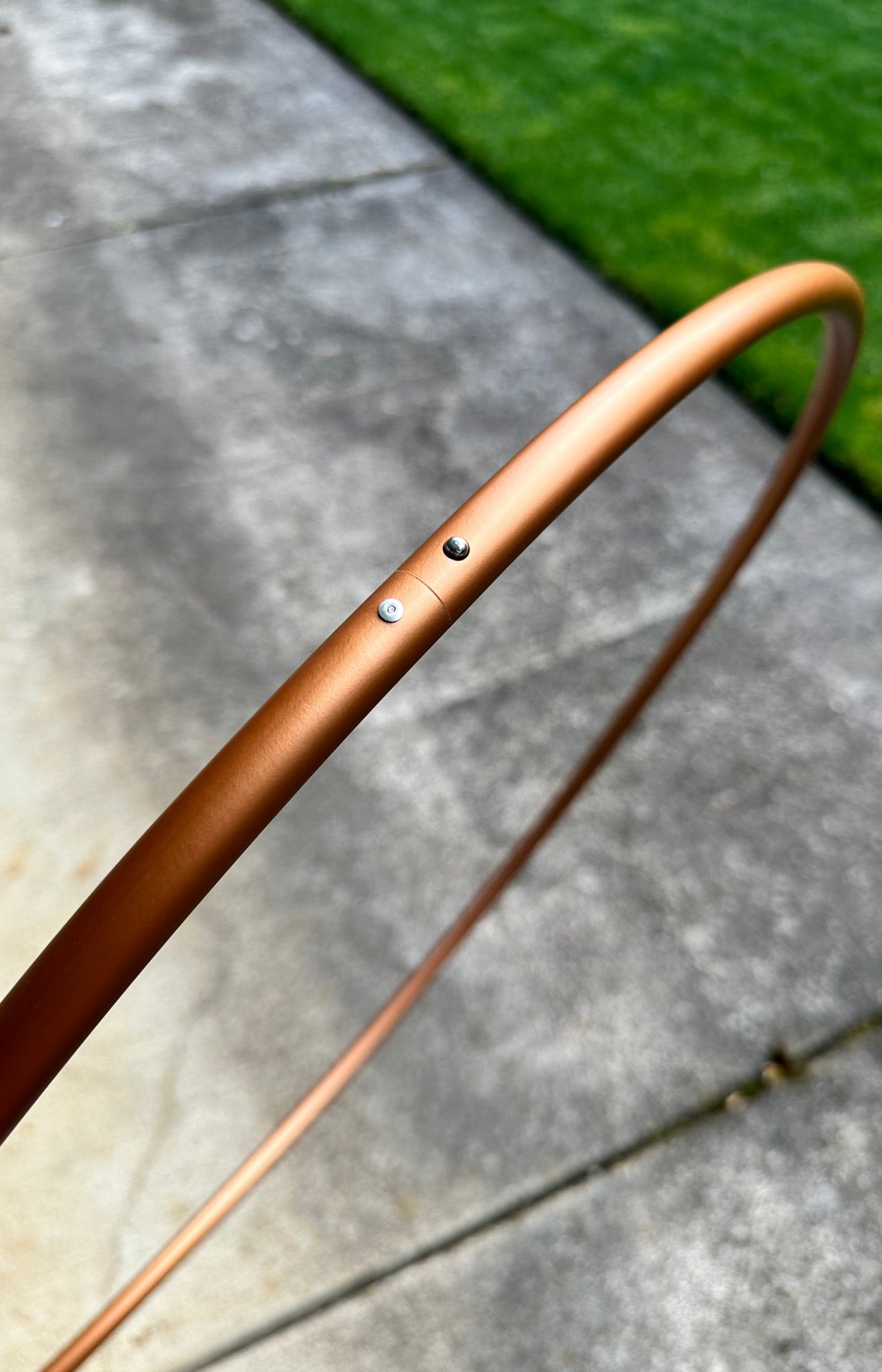 3/4 Copper Metallic Colored Polypro Hoops