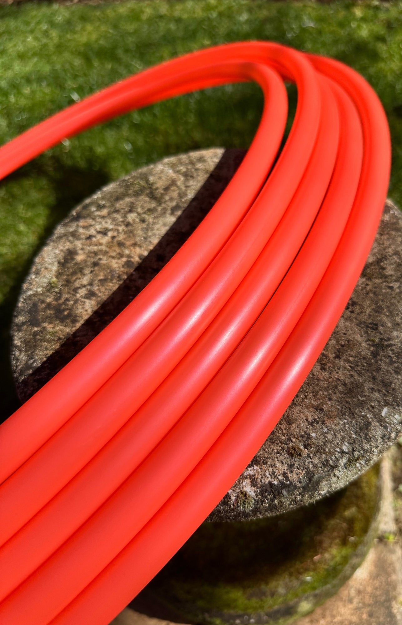 5/8 UV Coral Fire / Pele's Fire Colored Polypro Hoops