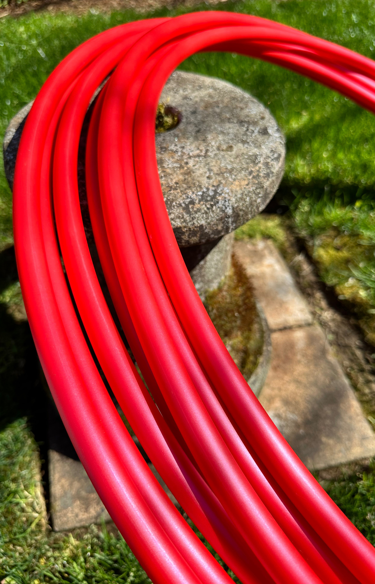 5/8 Ferrari Red Metallic Colored Polypro Hoops