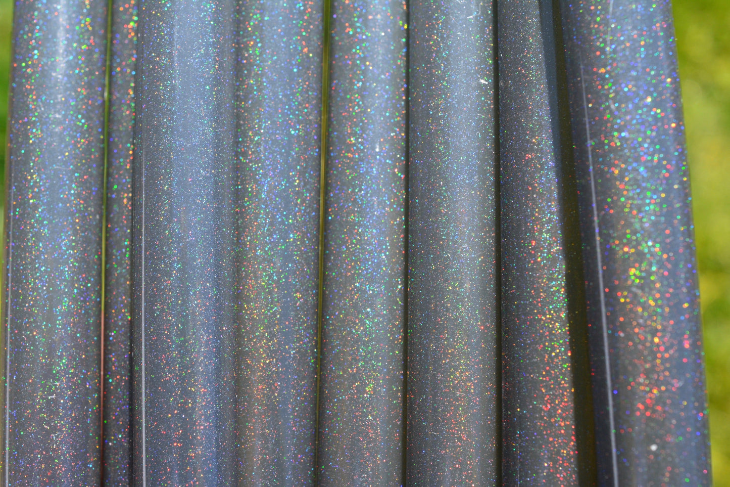 3/4 Onyx Stardust Glitter Colored Polypro Hoops