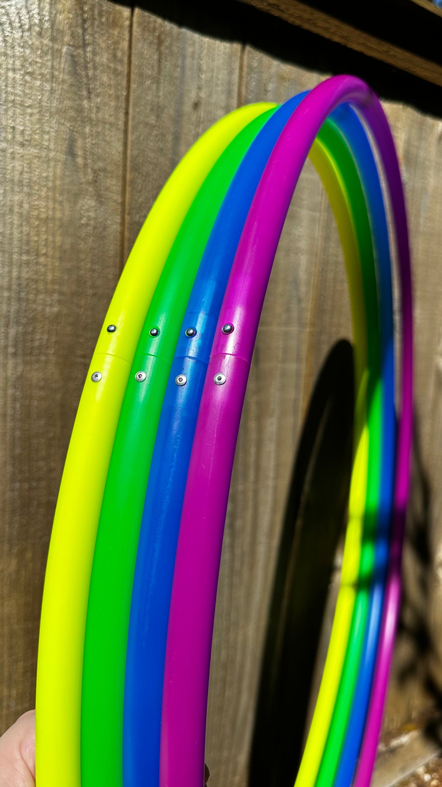 5/8 UV Fuchsia Colored Polypro Hoops