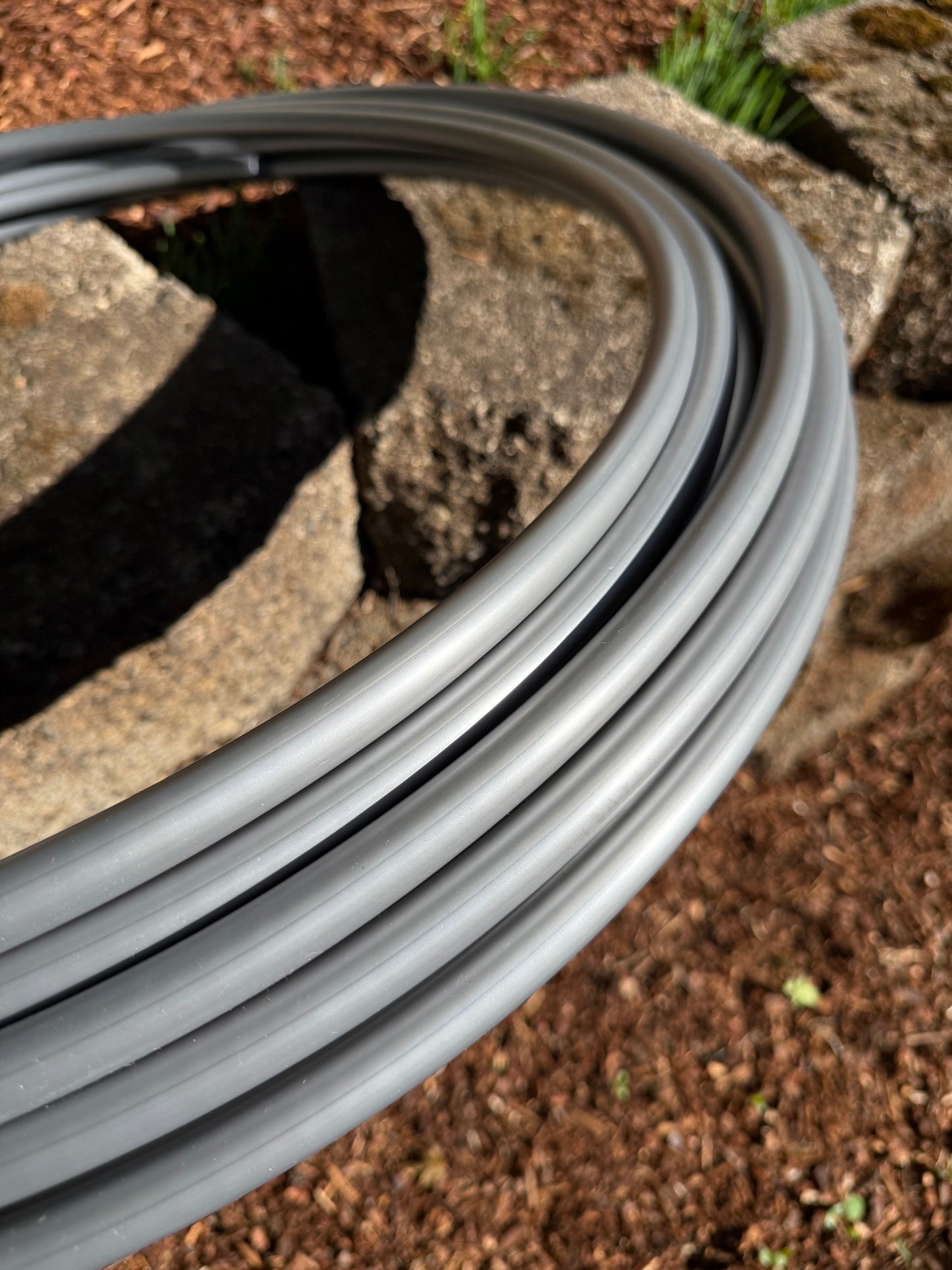 5/8" Silver Colored Polypro Hoops