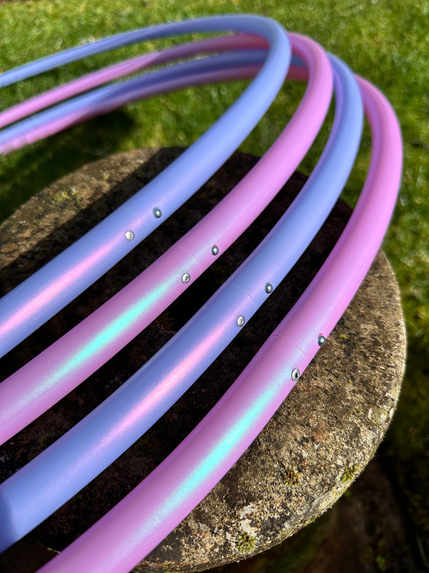 3/4 Double Rainbow Color-Shift HDPE Hoops