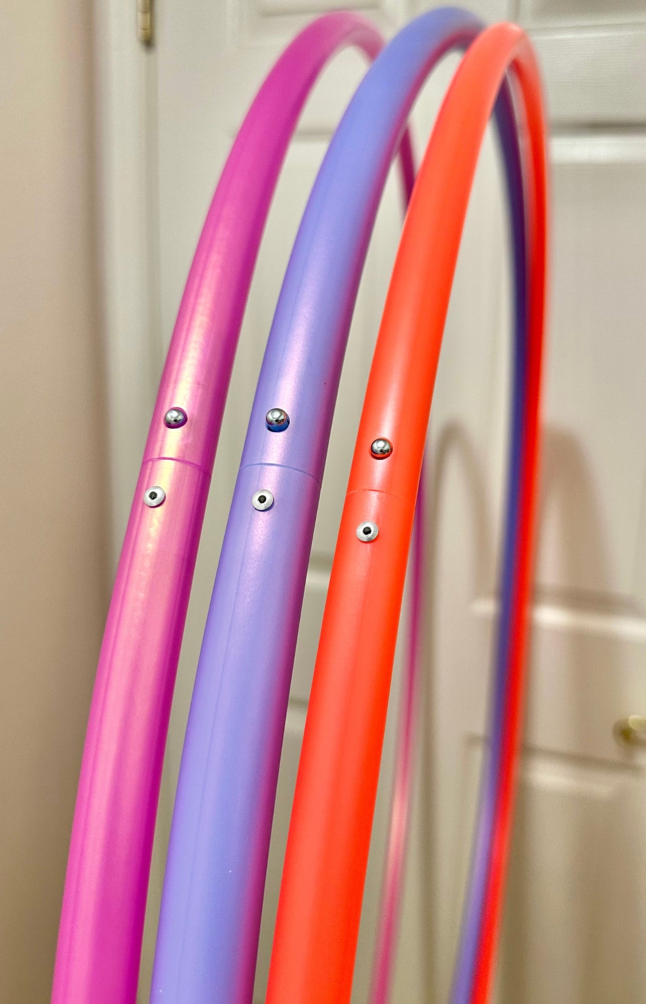 5/8 UV Coral Fire / Pele's Fire Colored Polypro Hoops