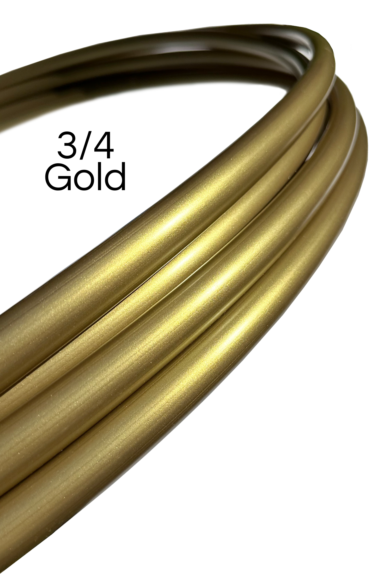 3/4 Gold Colored Polypro Hoops
