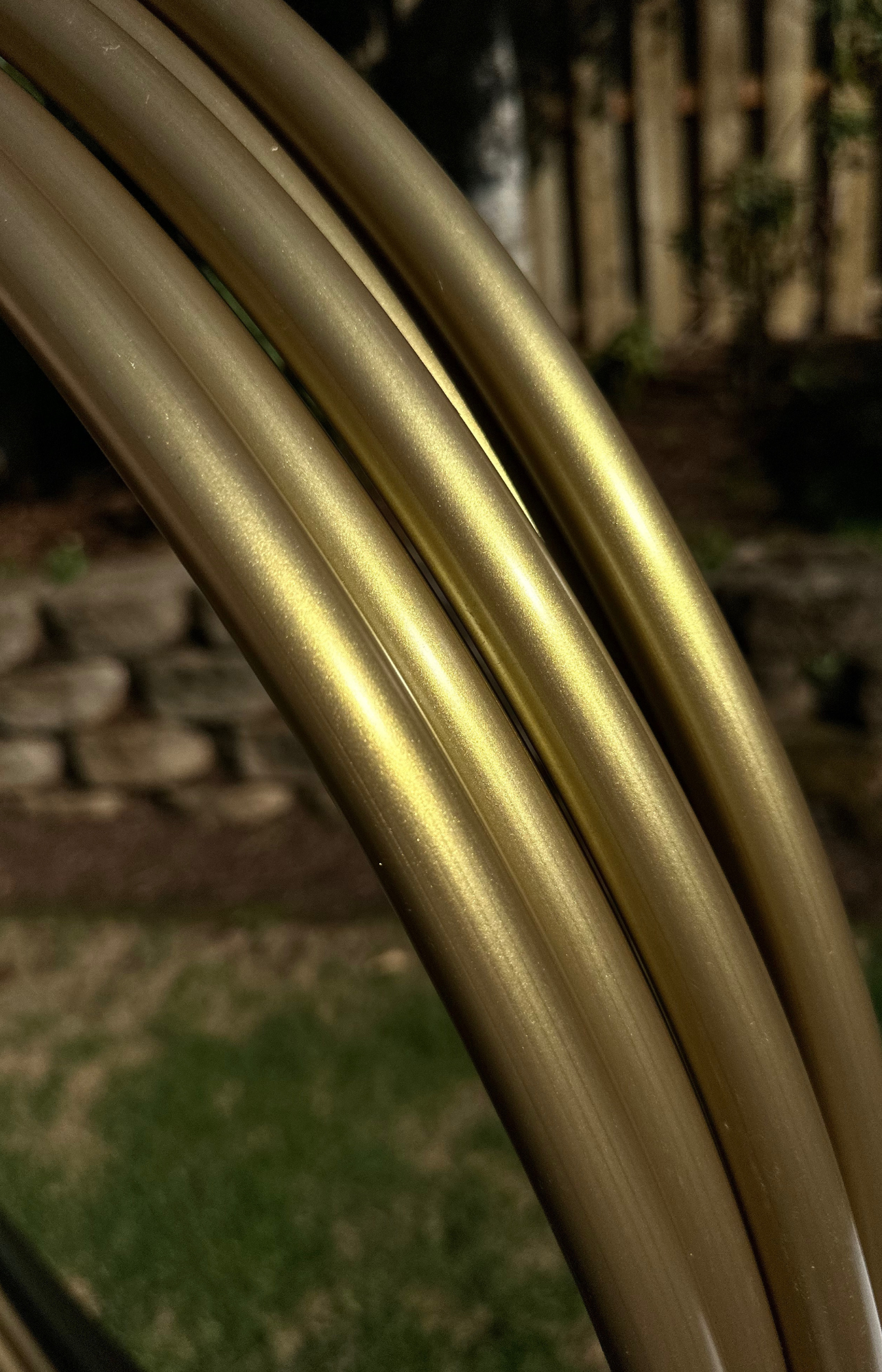 3/4 Gold Colored Polypro Hoops