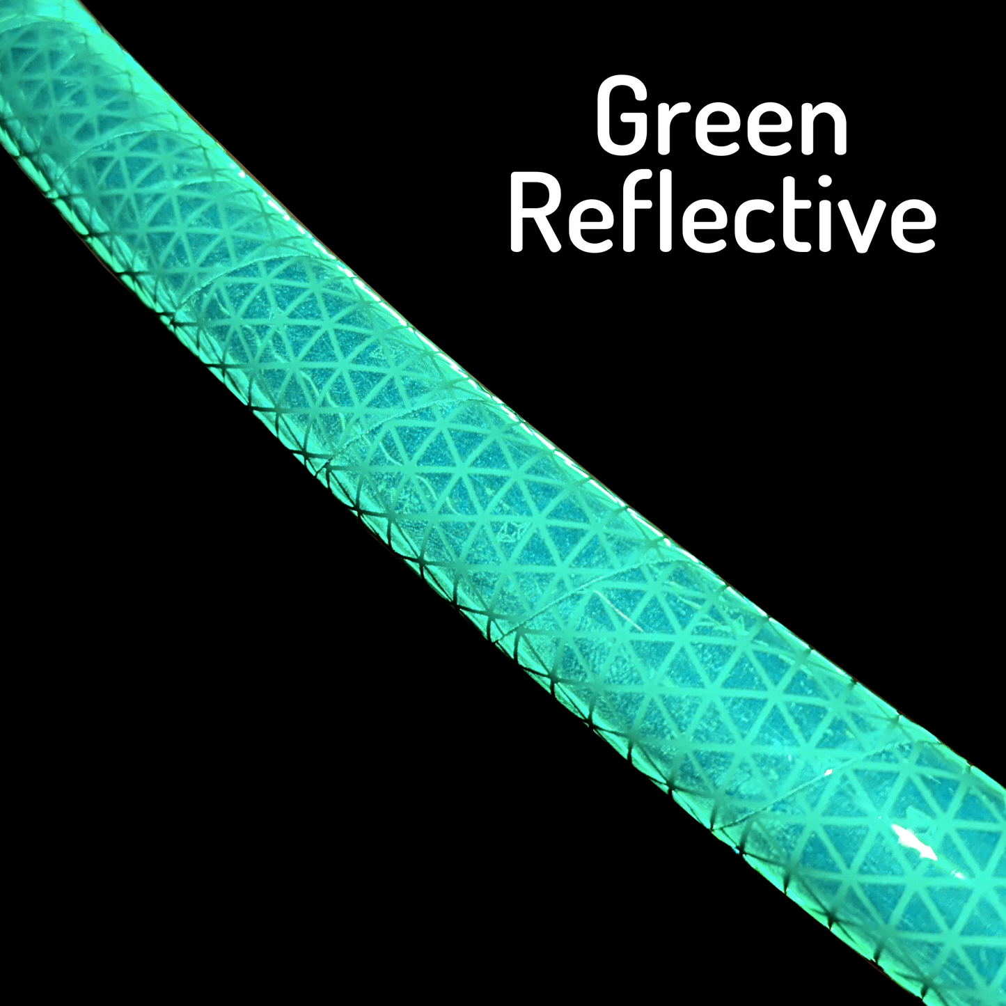 Green High Intensity Reflective Taped Hoops