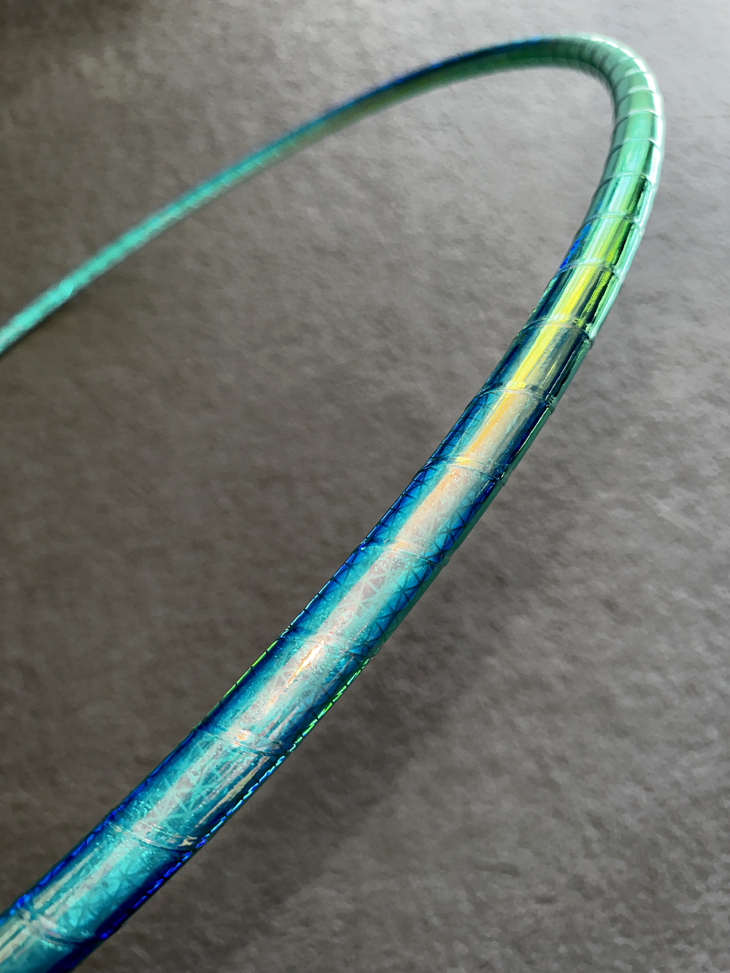 Green Indigo Sunrise Color-Shift Reflective Taped Hoops