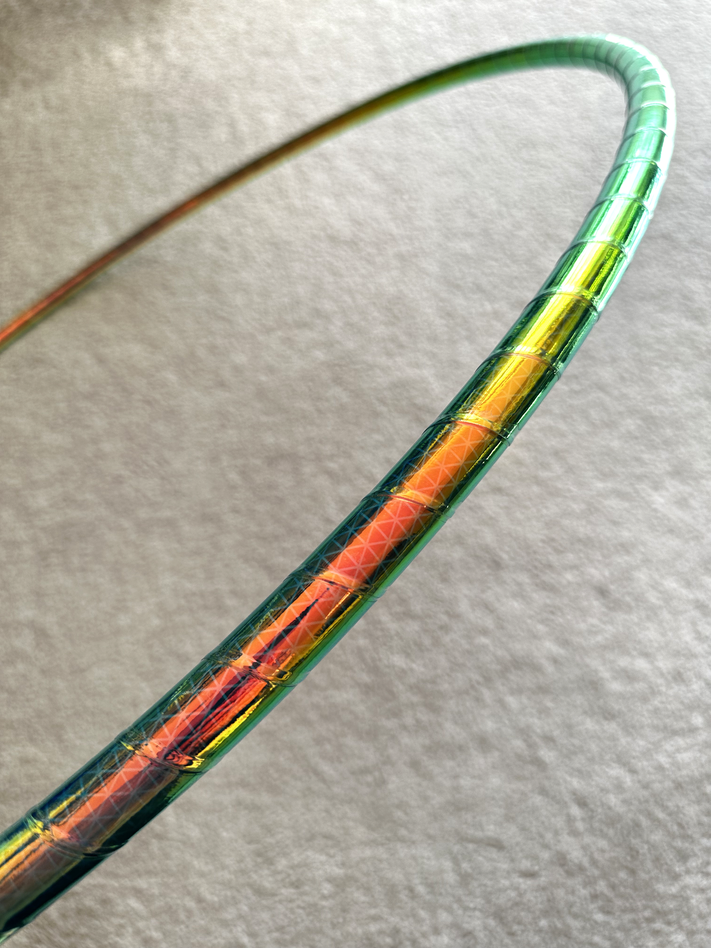 Green Indigo Sunrise Color-Shift Reflective Taped Hoops