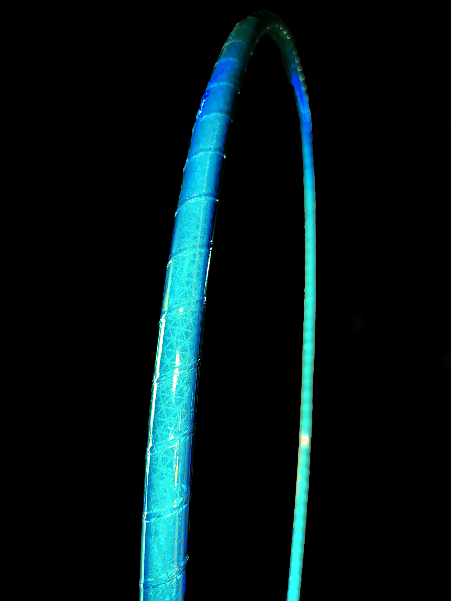 Green Indigo Sunrise Color-Shift Reflective Taped Hoops