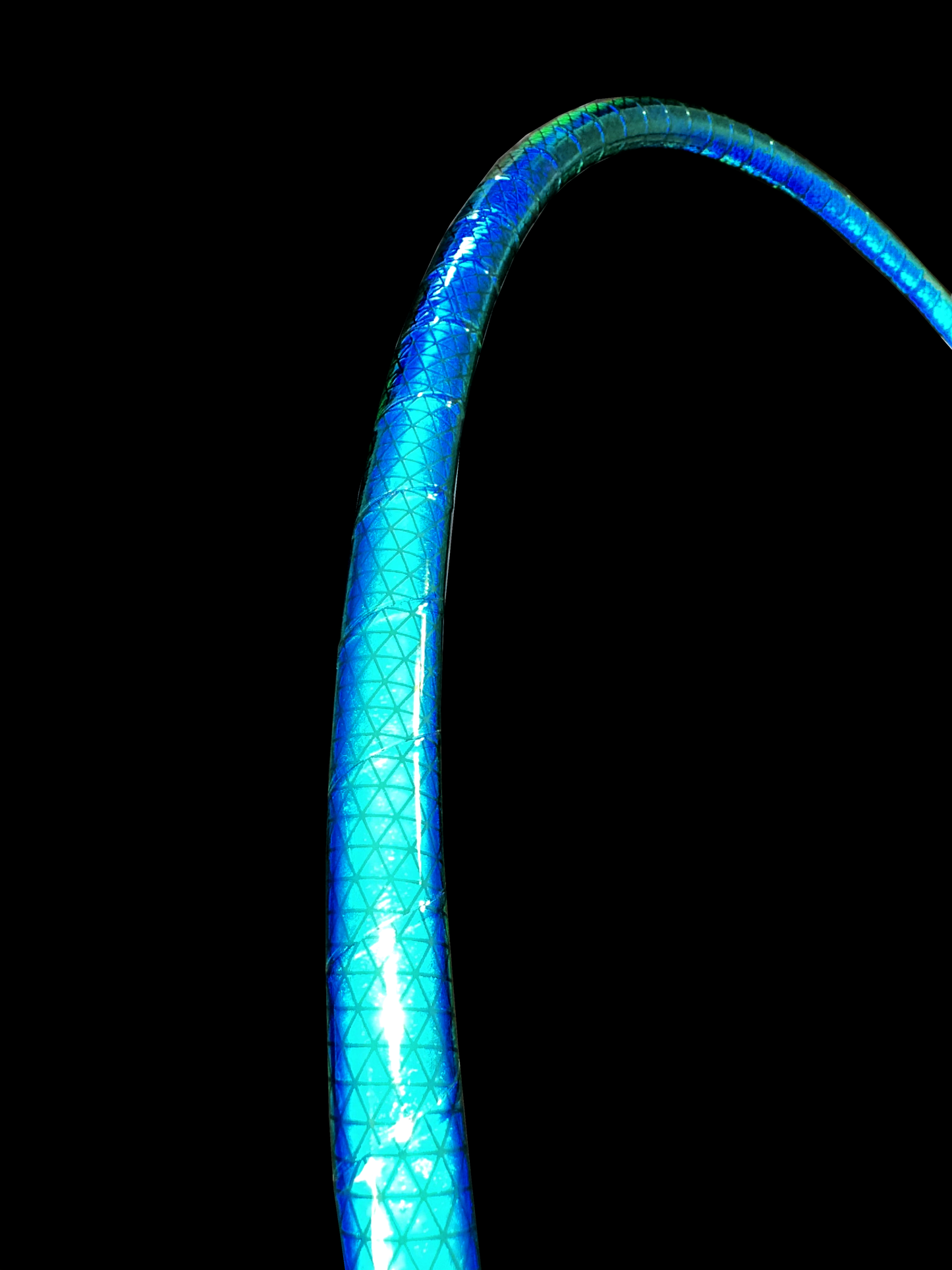Green Indigo Sunrise Color-Shift Reflective Taped Hoops