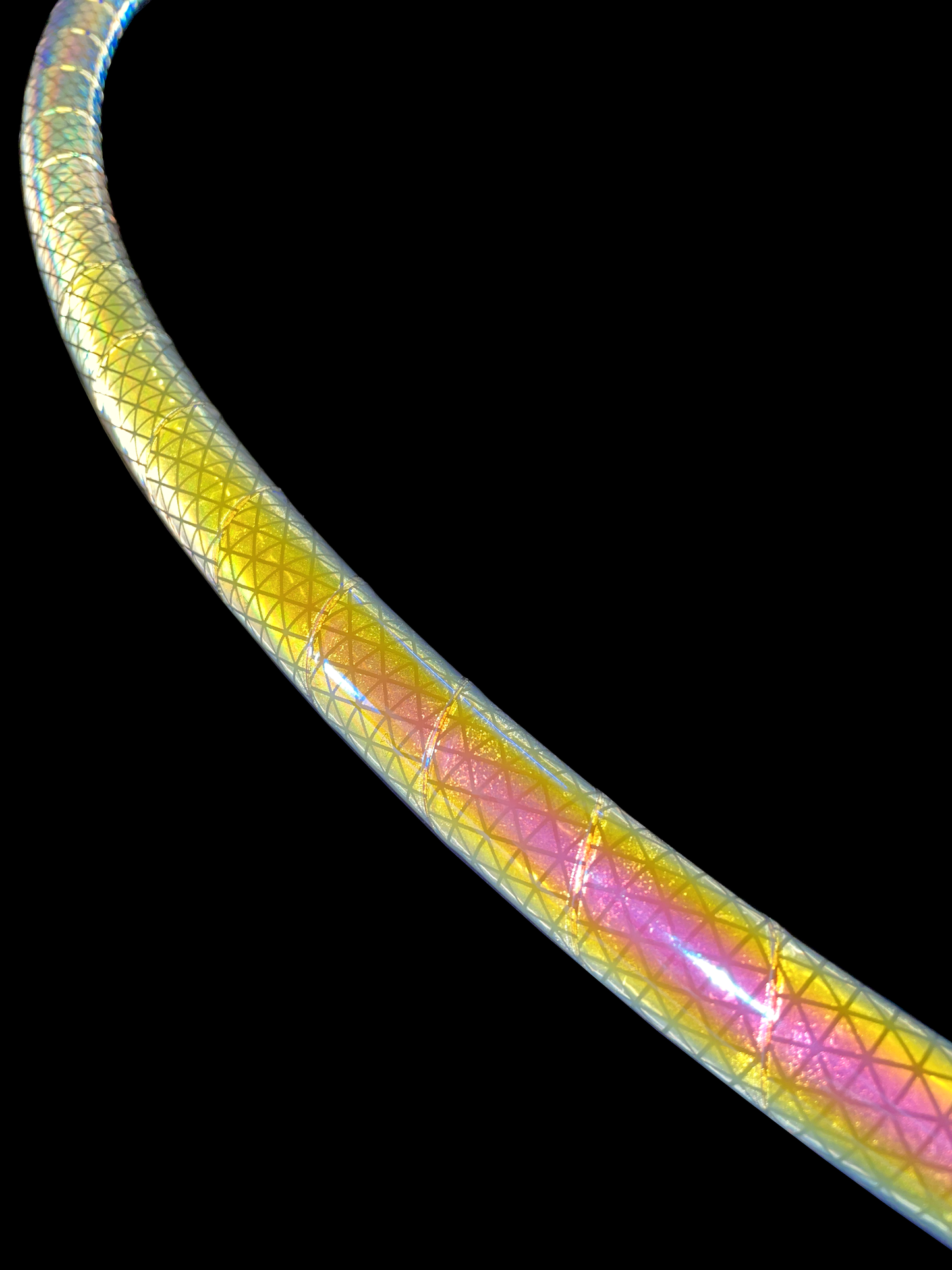 Pink Lemonade Color-Shift Reflective Taped Hoops