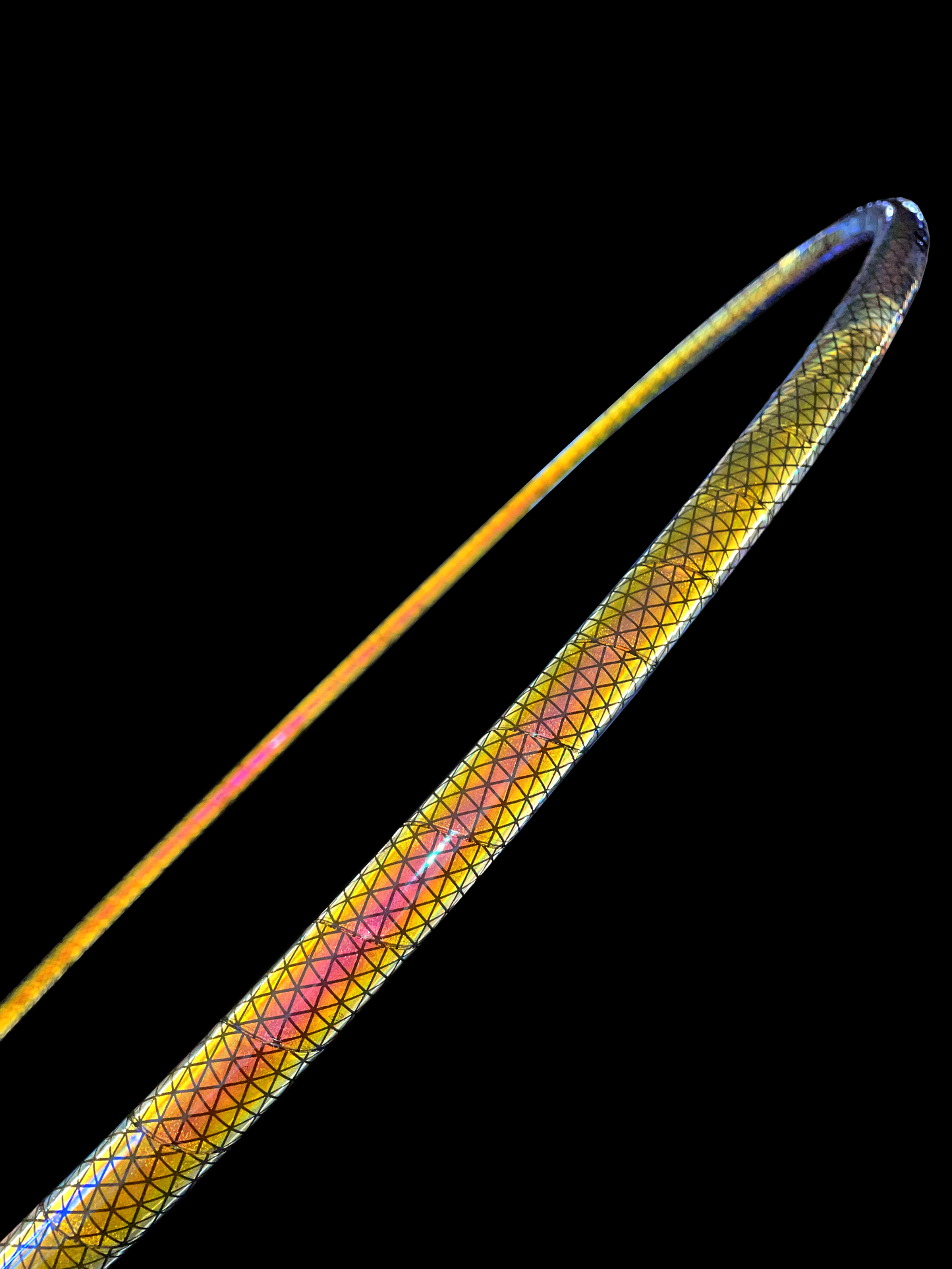 Pink Lemonade Color-Shift Reflective Taped Hoops