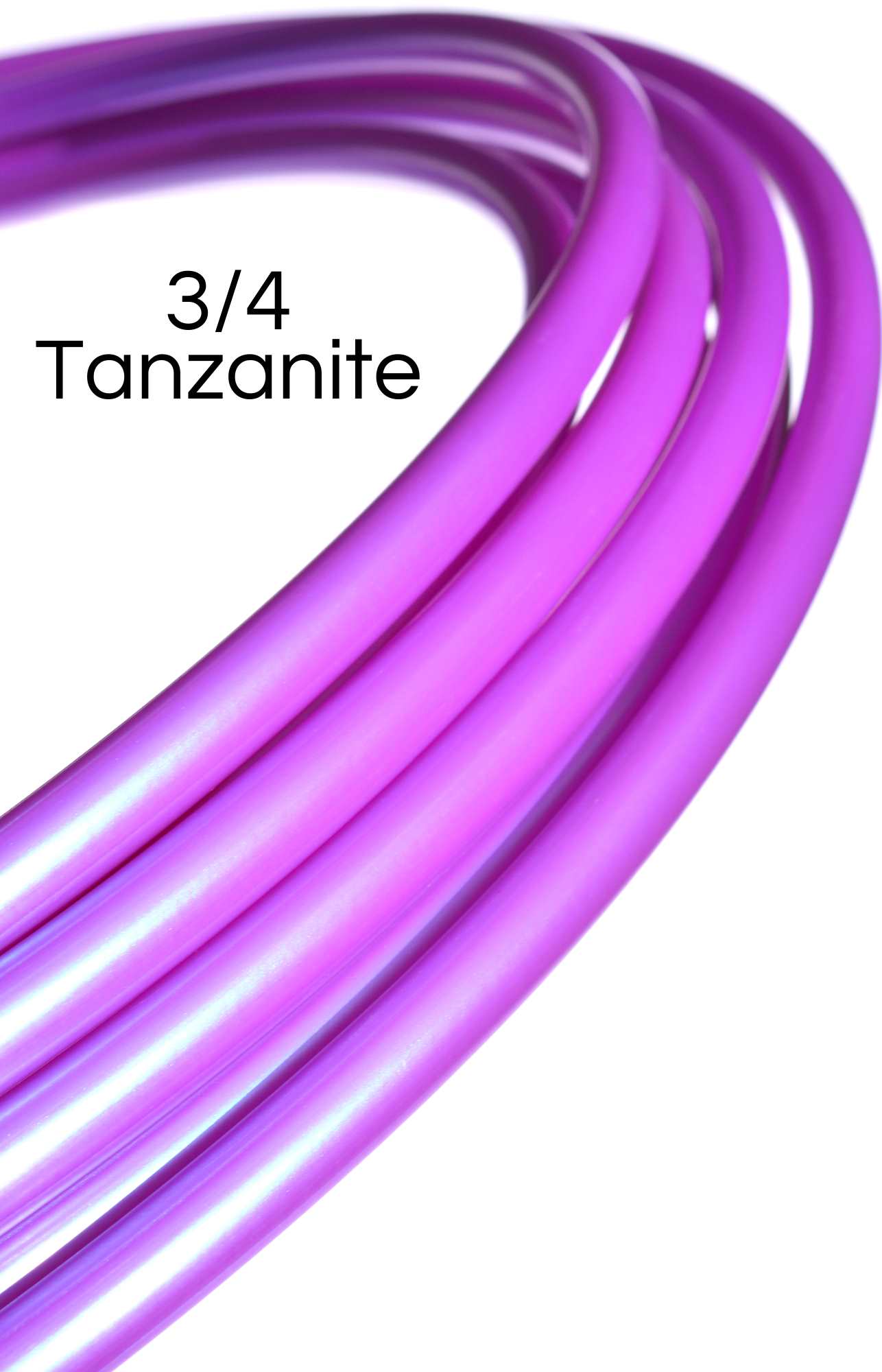 3/4 UV Tanzanite Color-Shift Colored Polypro Hoops
