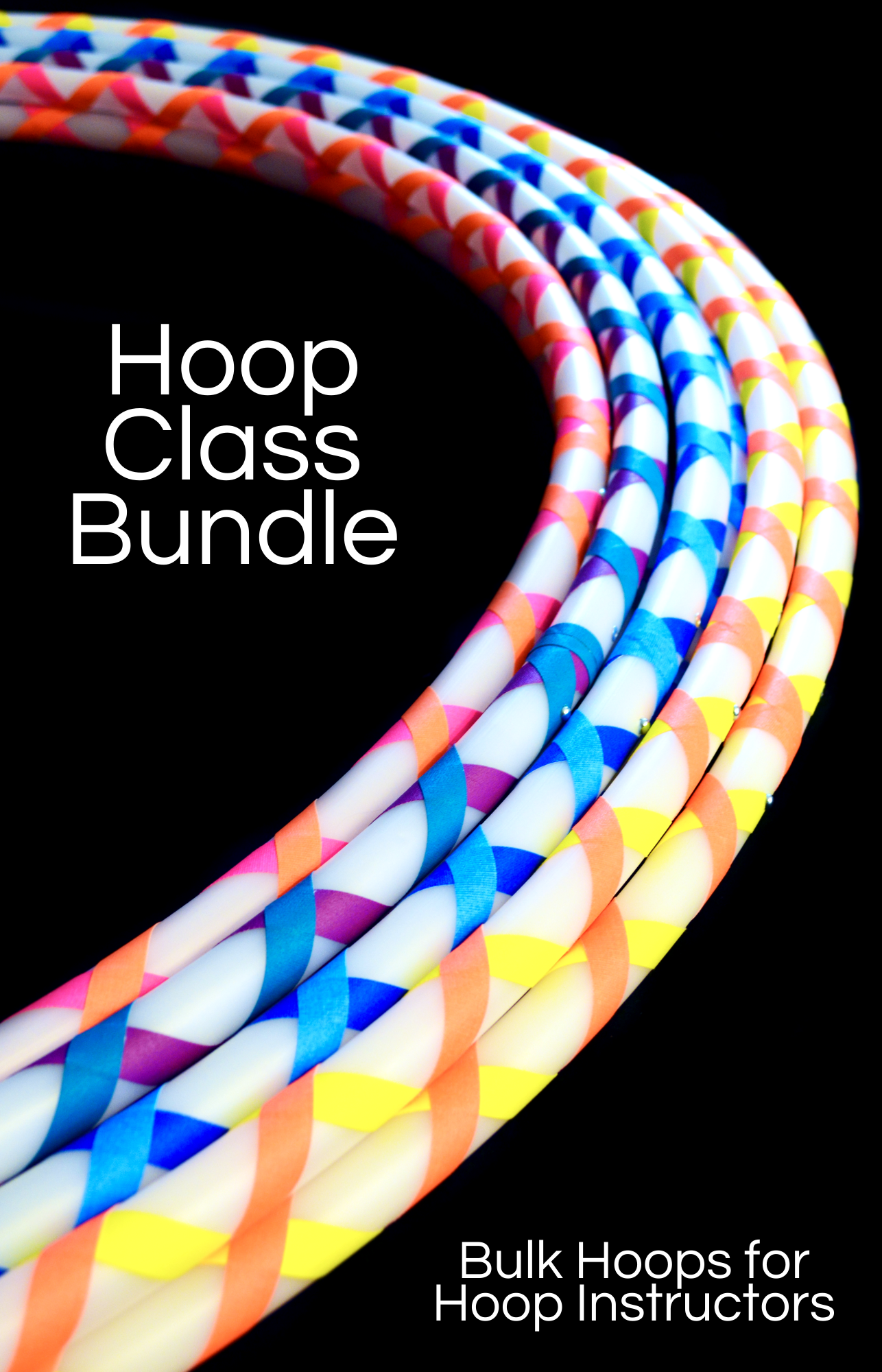 Hoop Class Hula Hoop Bundle - 5/8 & 3/4 HDPE Wholesale Beginner Hoops