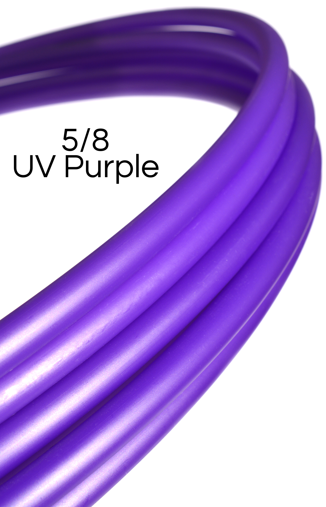 5/8 UV Purple Colored Polypro Hoops