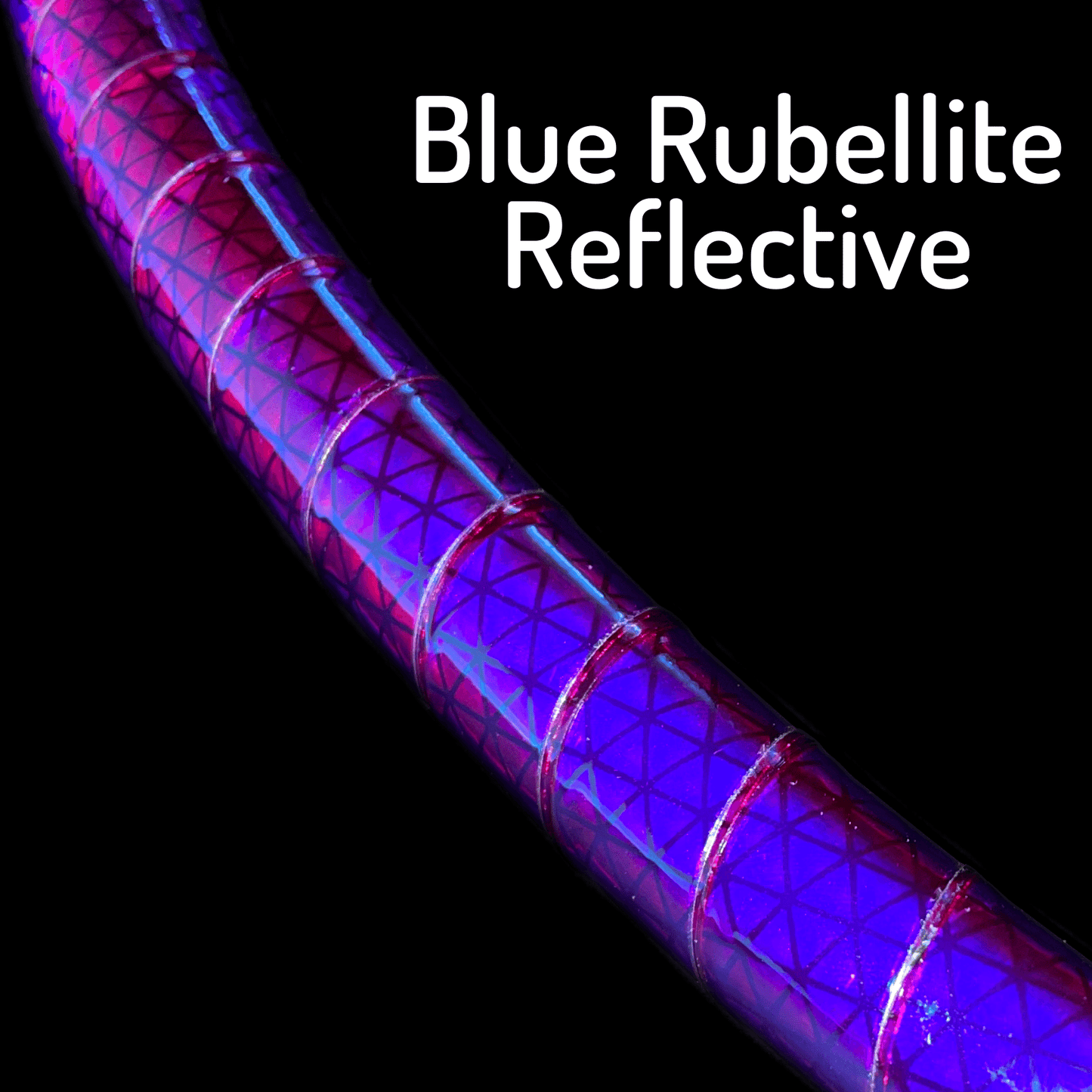 Blue Rubellite Color-Shift Reflective Taped Hoops