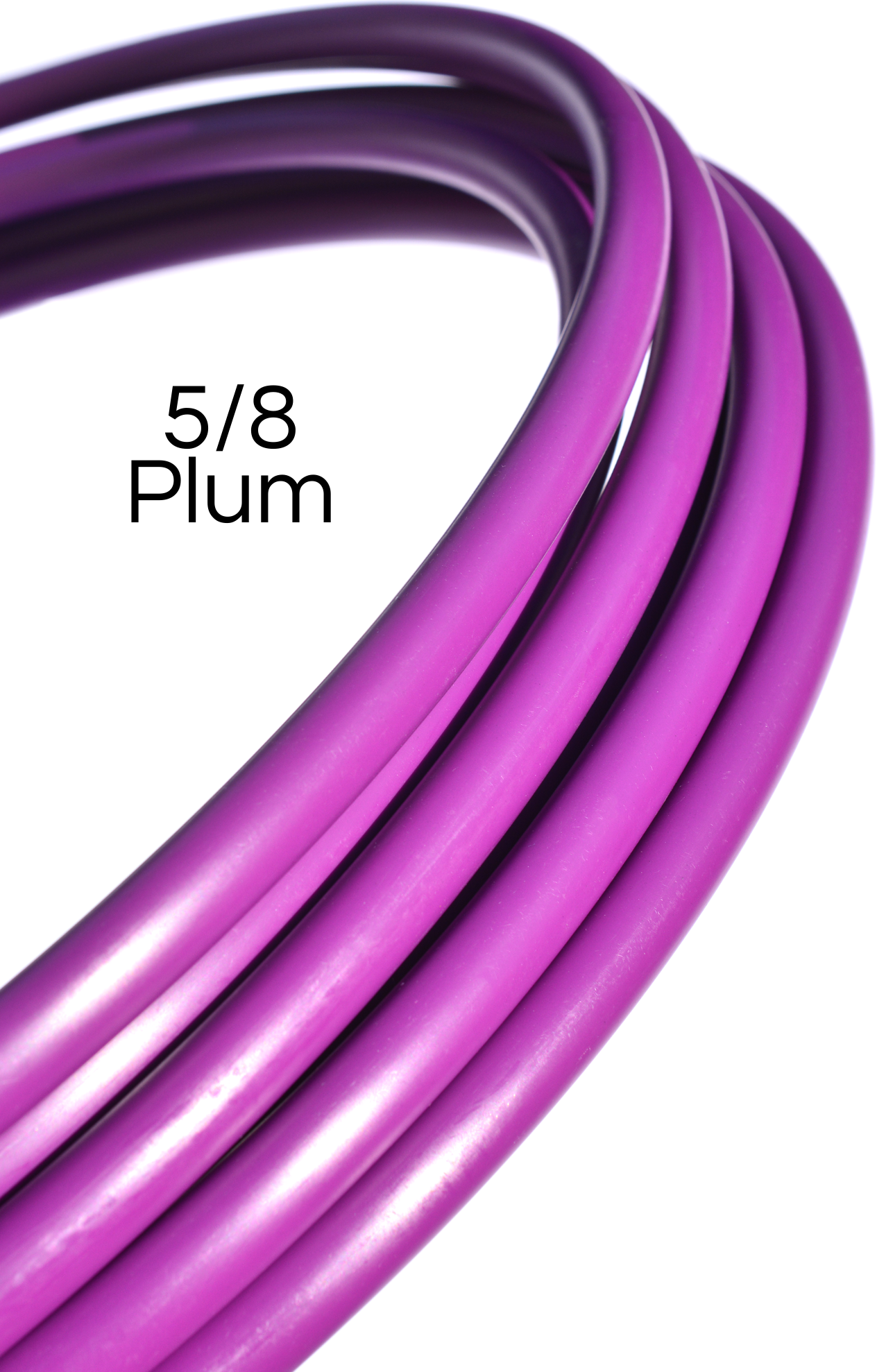 5/8 Plum Purple Colored Polypro Hoops