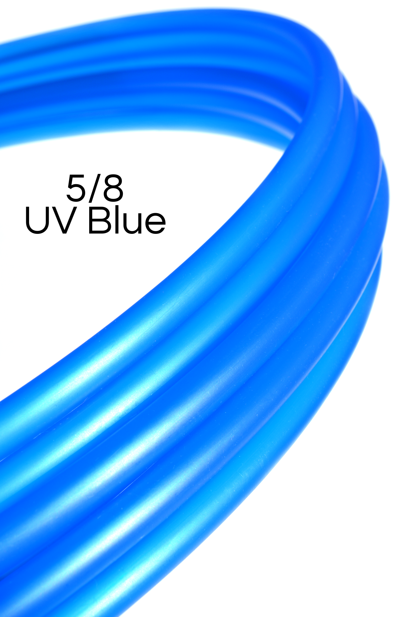 5/8 UV Blue Colored Polypro Hoops