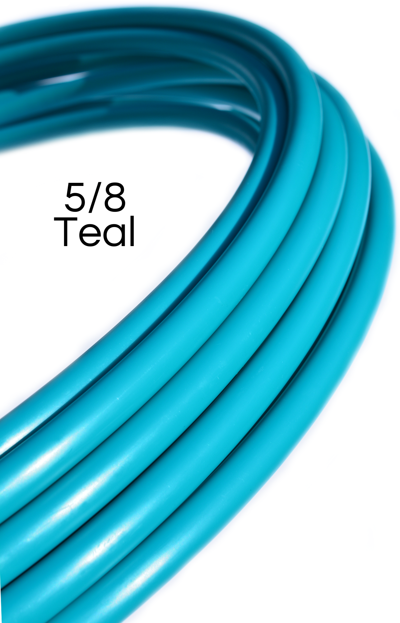 5/8 Retro Teal Colored Polypro Hoops