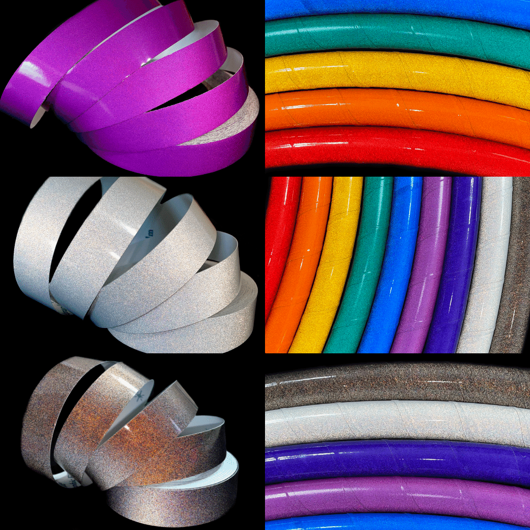 Scotchlite Colored Reflective Taped Hoops