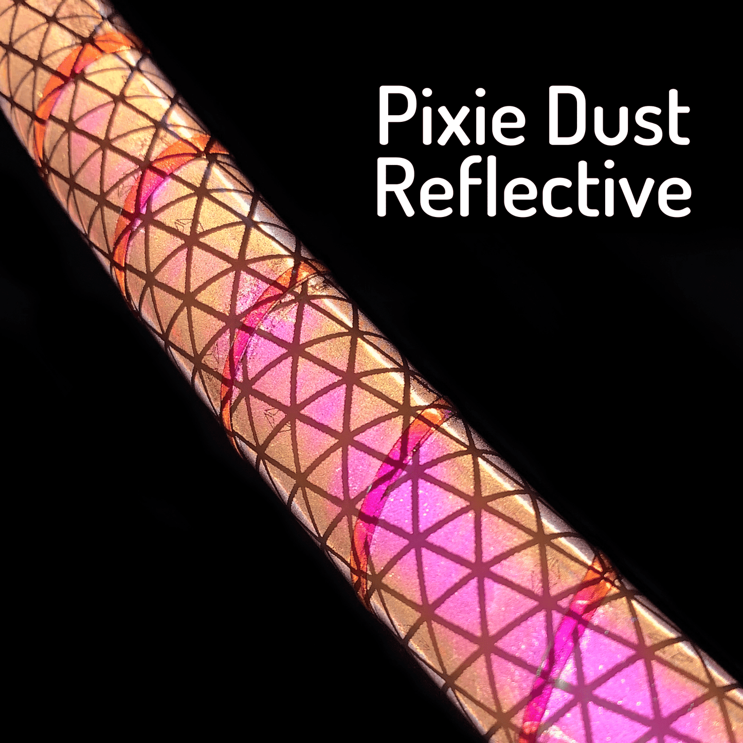 Pixie Dust Opalescent Color-Shift Reflective Taped Hoops