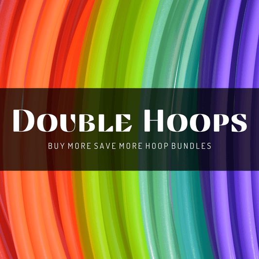 DOUBLE HOOPS - 24" - 34" Inch Colored Polypro Doubles Set