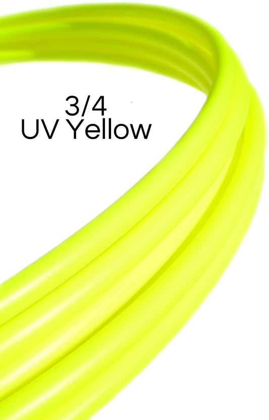 3/4 UV Yellow Colored Polypro Hoops