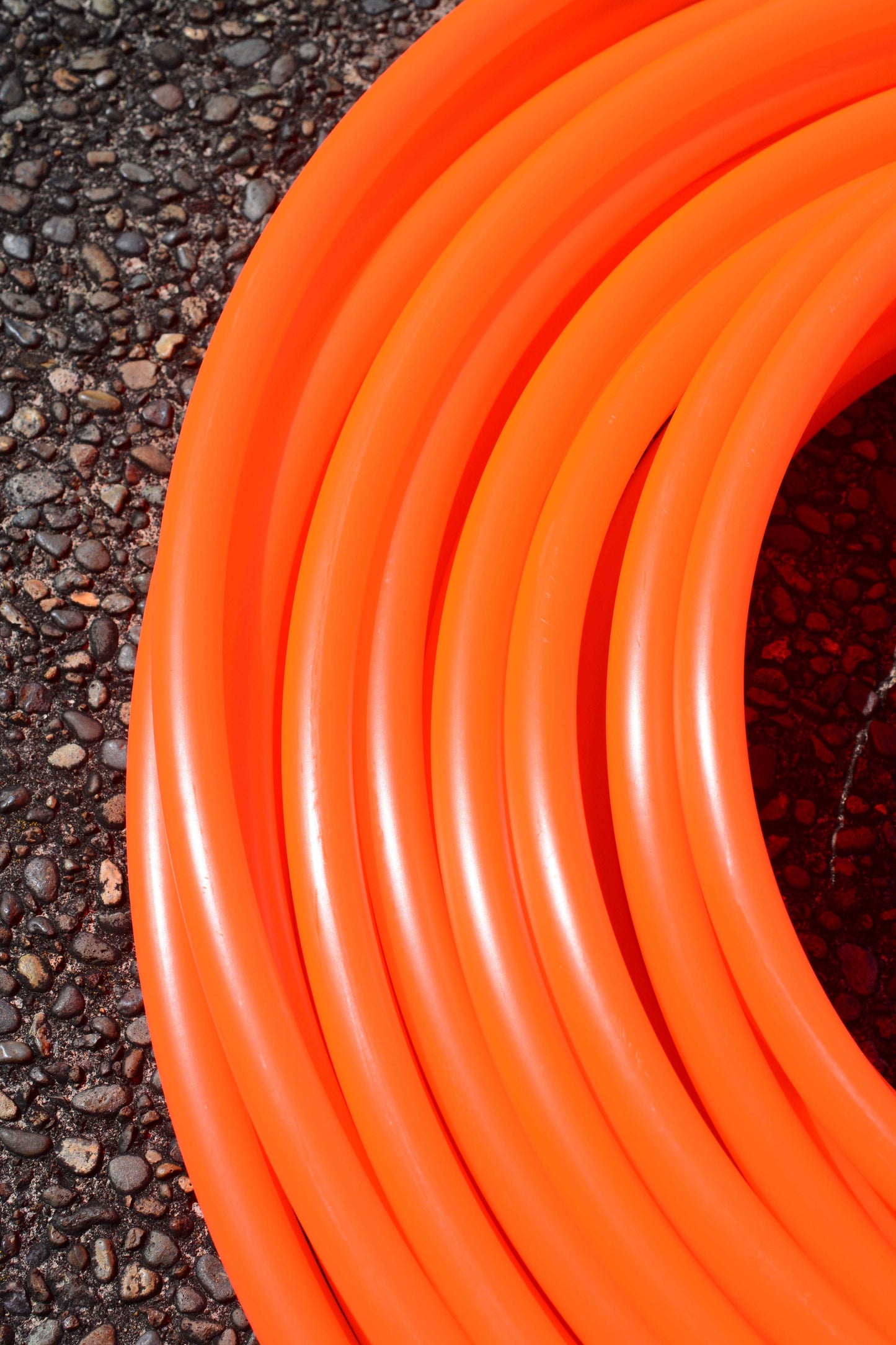3/4 UV Orange Fluorite Colored Polypro Hoops