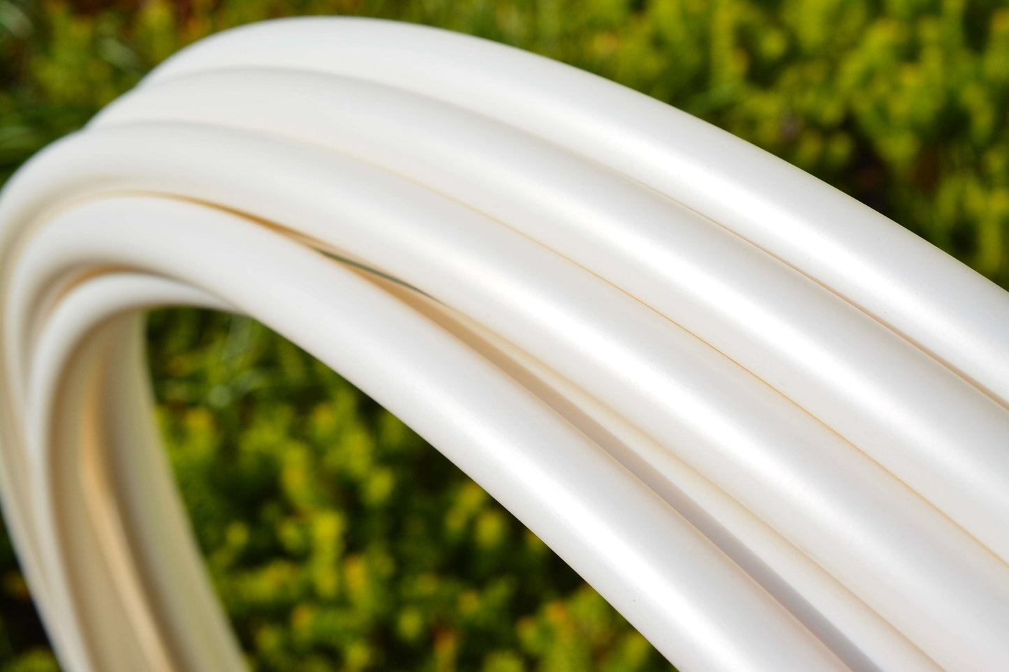 3/4 White Moonstone Colored Polypro Hoops