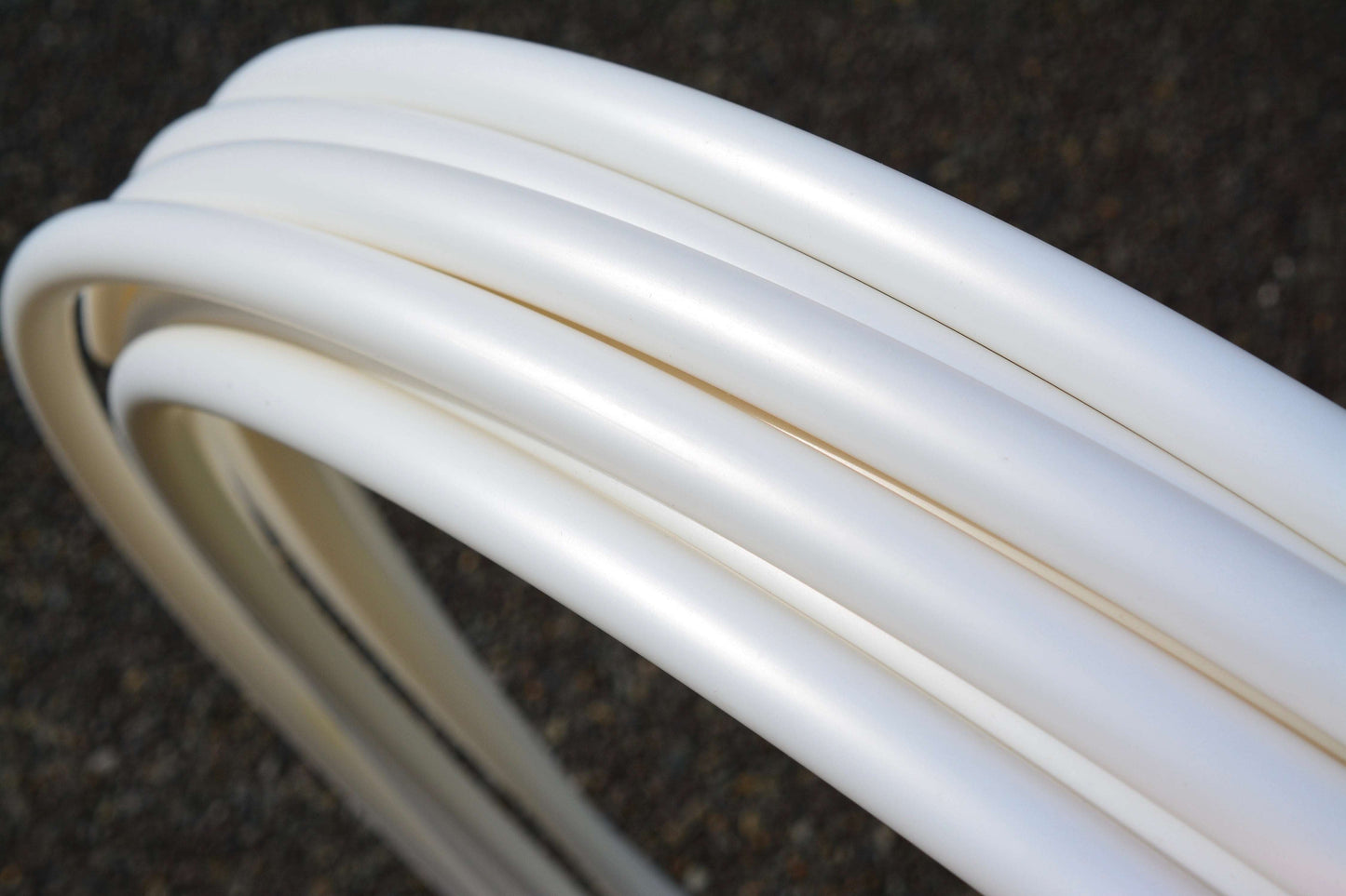 3/4 White Moonstone Colored Polypro Hoops