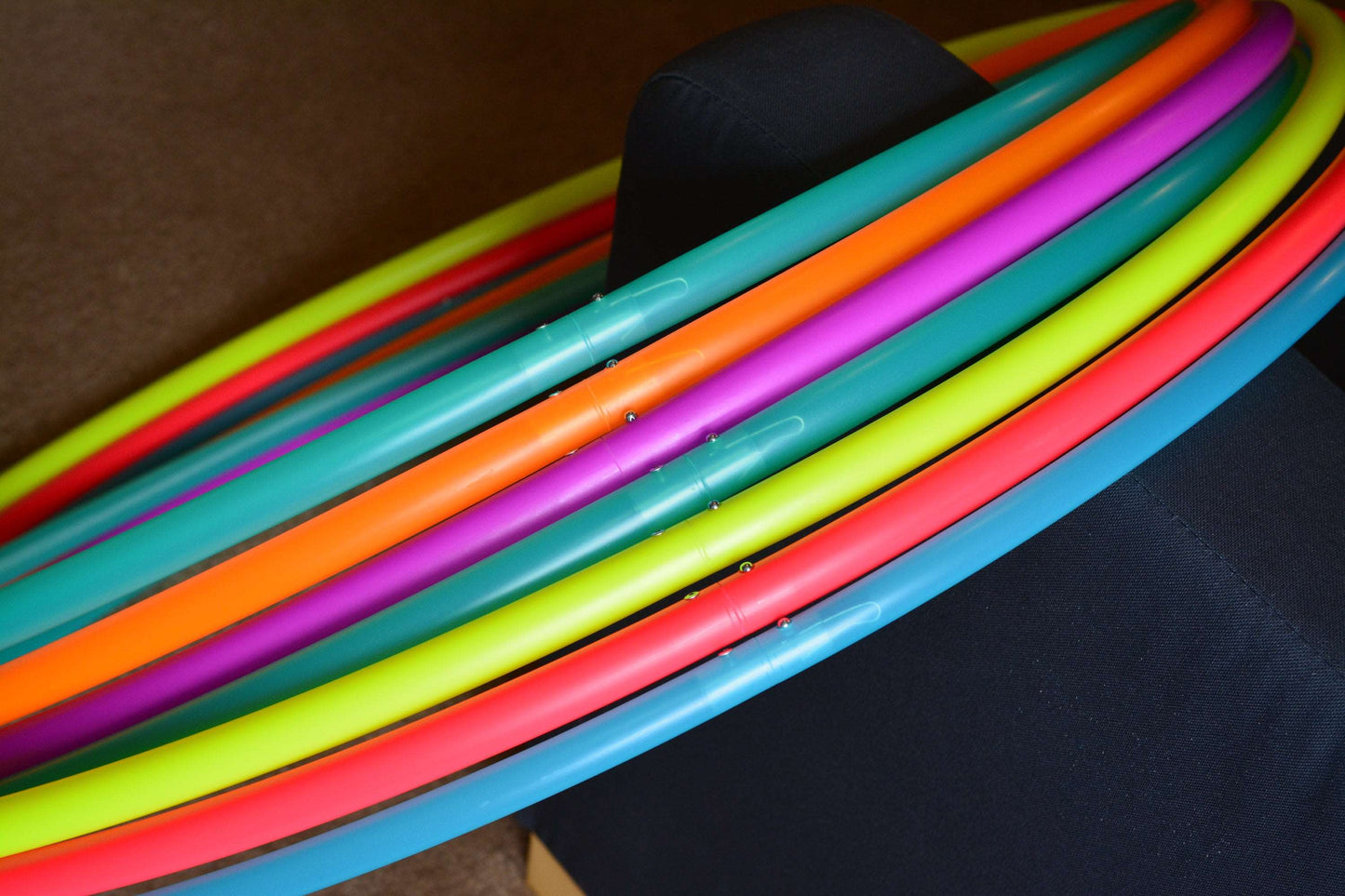 3/4 UV Yellow Colored Polypro Hoops