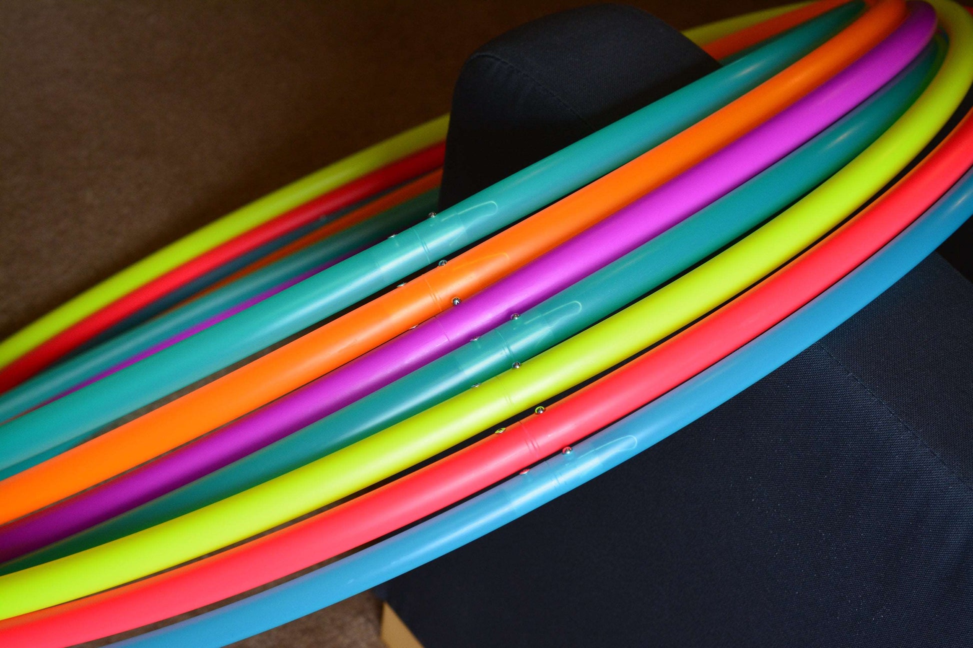 3/4 UV Yellow Colored Polypro Hoops