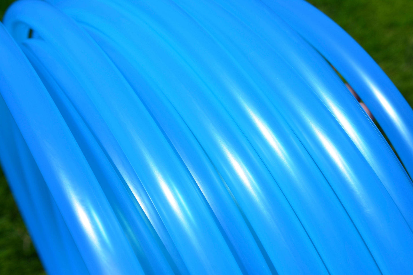 3/4 UV Aquamarine Colored Polypro Hoops