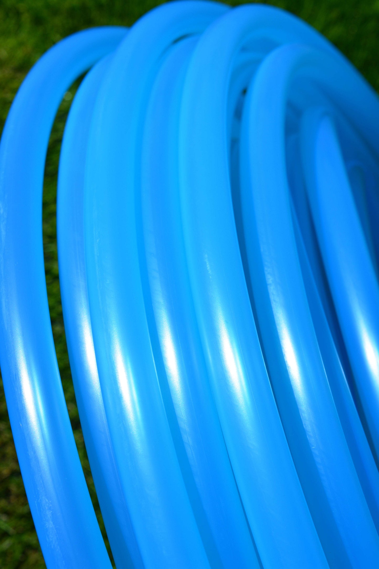 3/4 UV Aquamarine Colored Polypro Hoops
