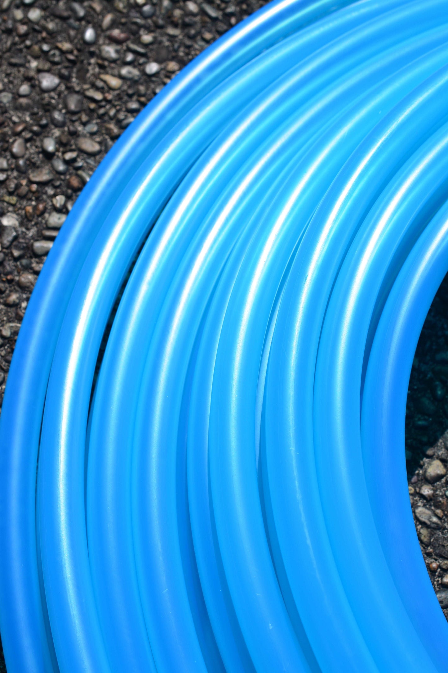 3/4 UV Aquamarine Colored Polypro Hoops
