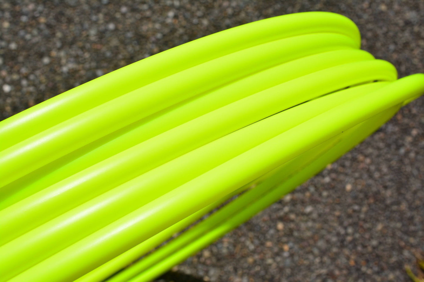 11/16 UV Yellow Colored Polypro Hoops