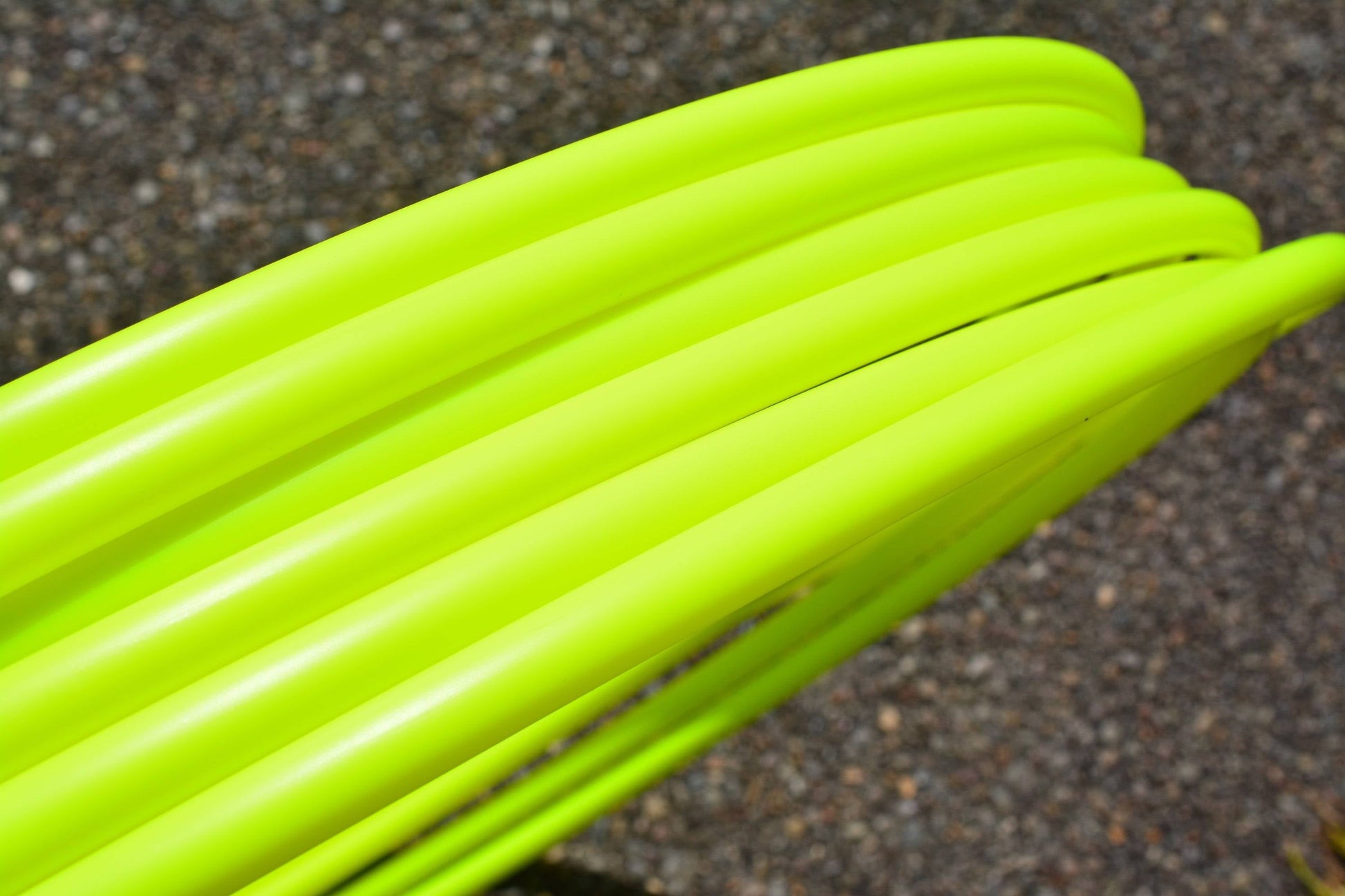 11/16 UV Yellow Colored Polypro Hoops